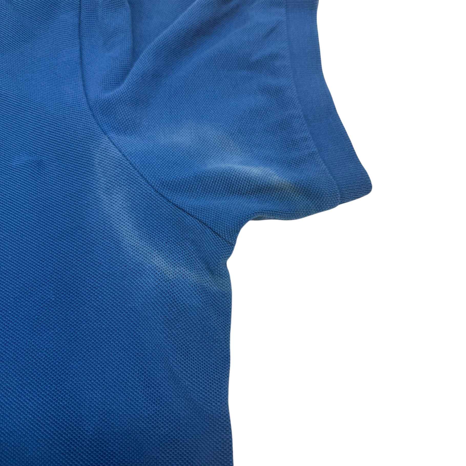 Men's Pique Polo Shirt Blue Size L