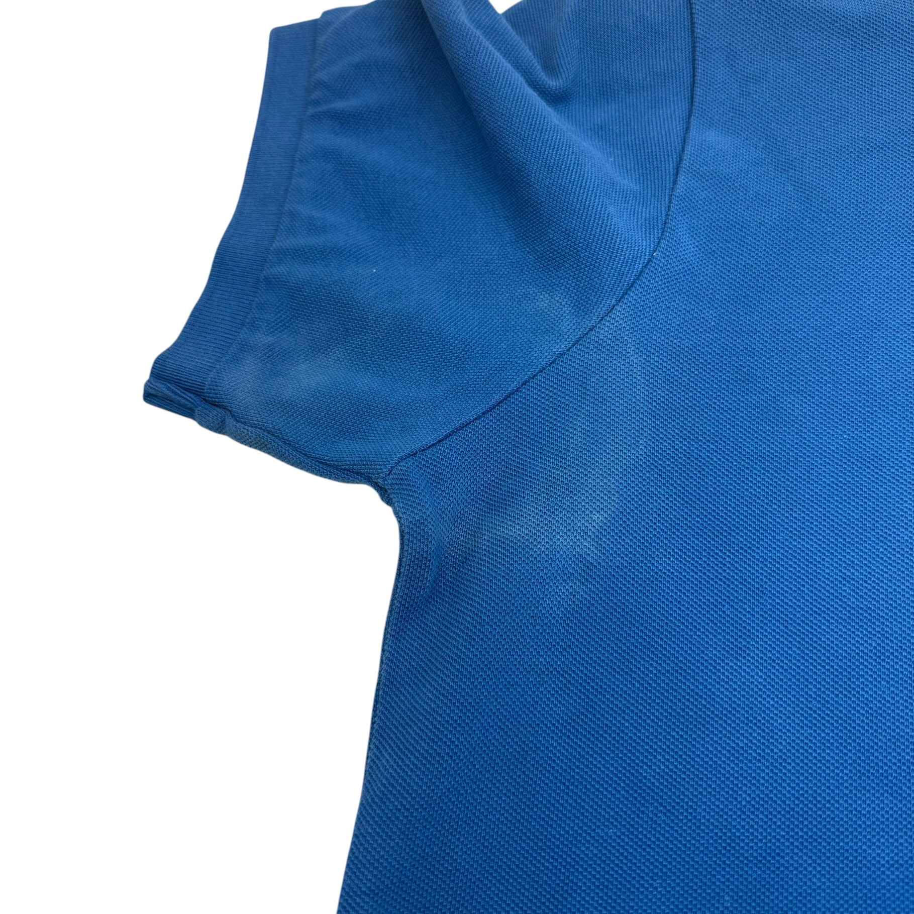 Men's Pique Polo Shirt Blue Size L