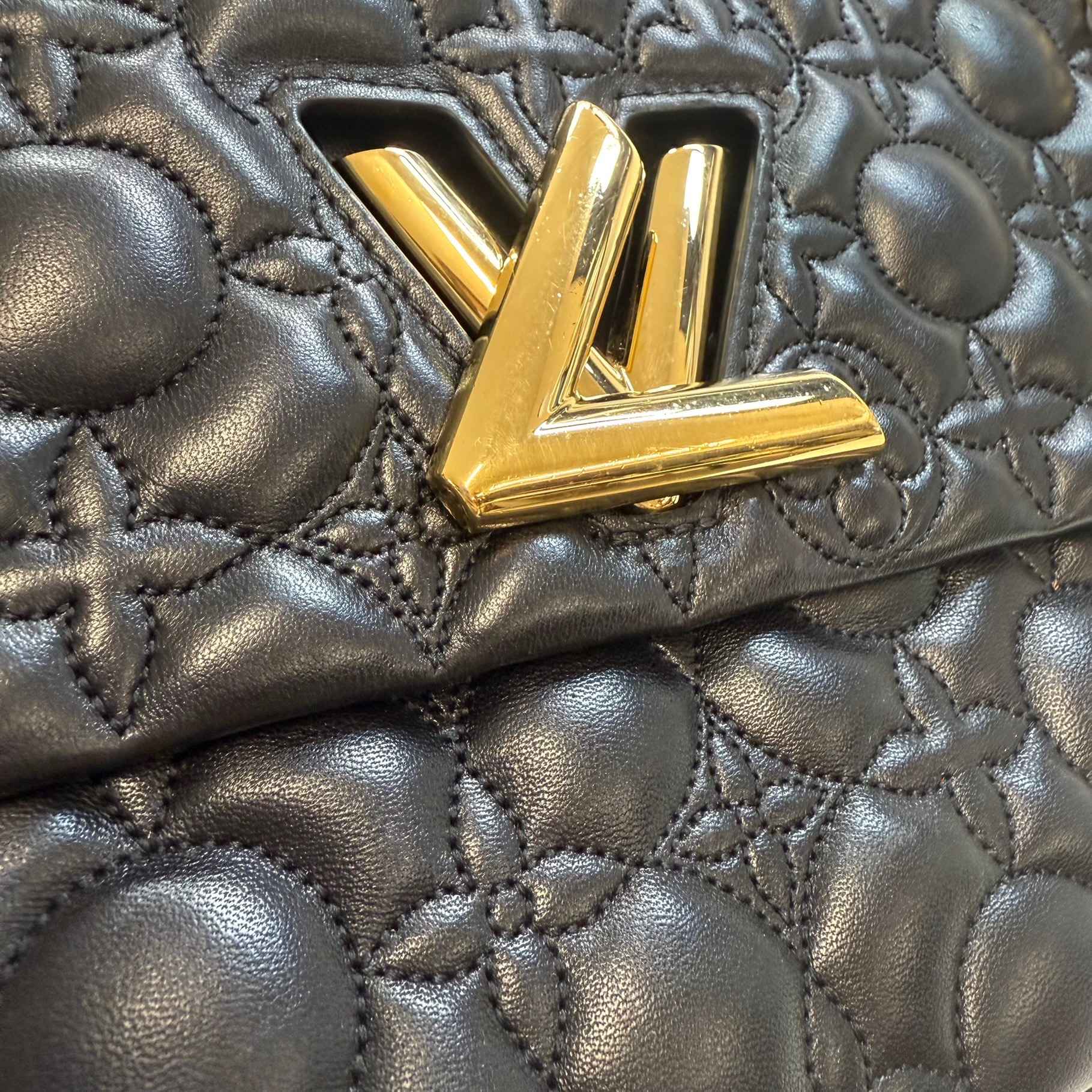 Women's Flower Twist Handbag Black