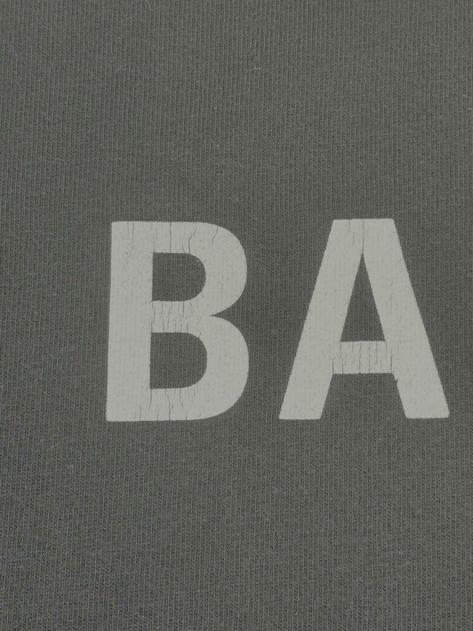 Men's Logo Print T-Shirt Black Size S