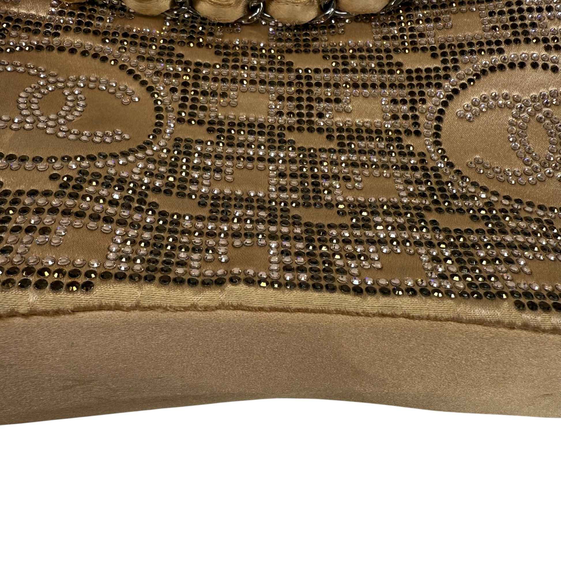 Women's Cc Embellished Handbag Beige