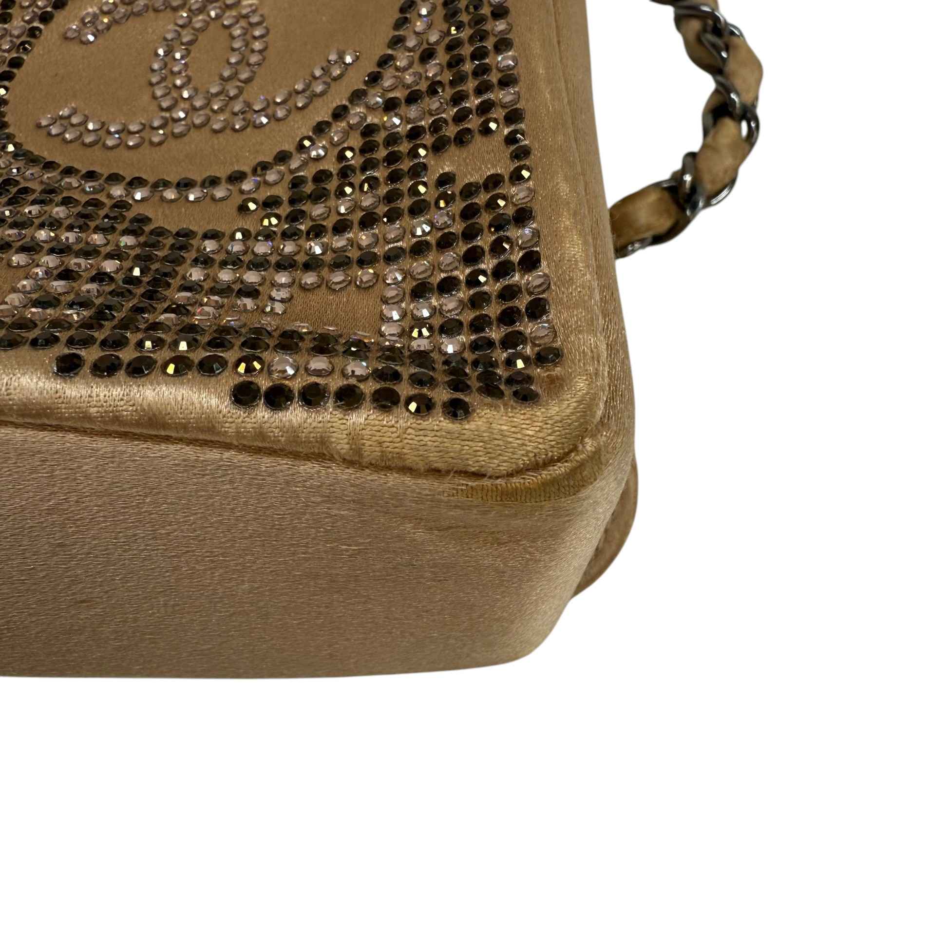 Women's Cc Embellished Handbag Beige
