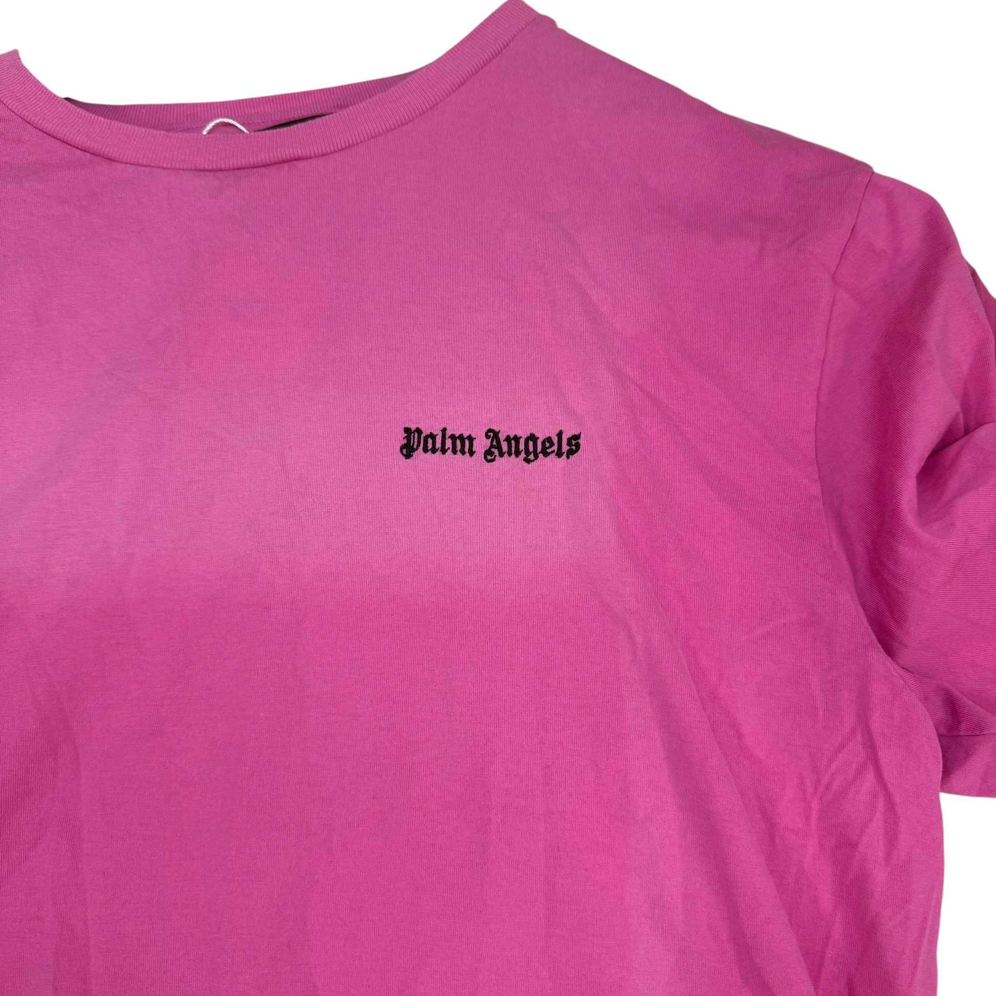 Men's Logo Print T-Shirt Pink Size S