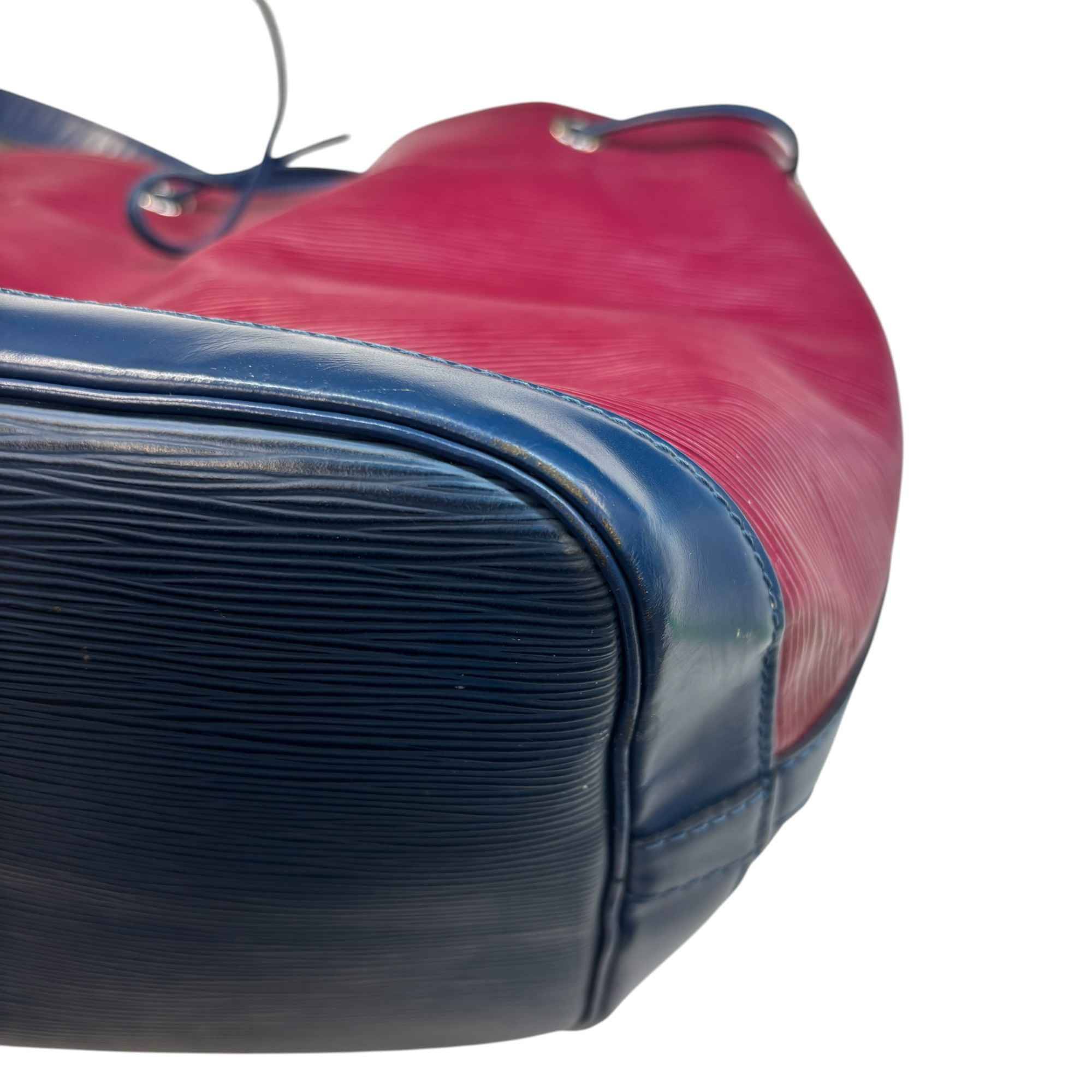 Women's Epi Leather Noé Mm Bag Burgundy