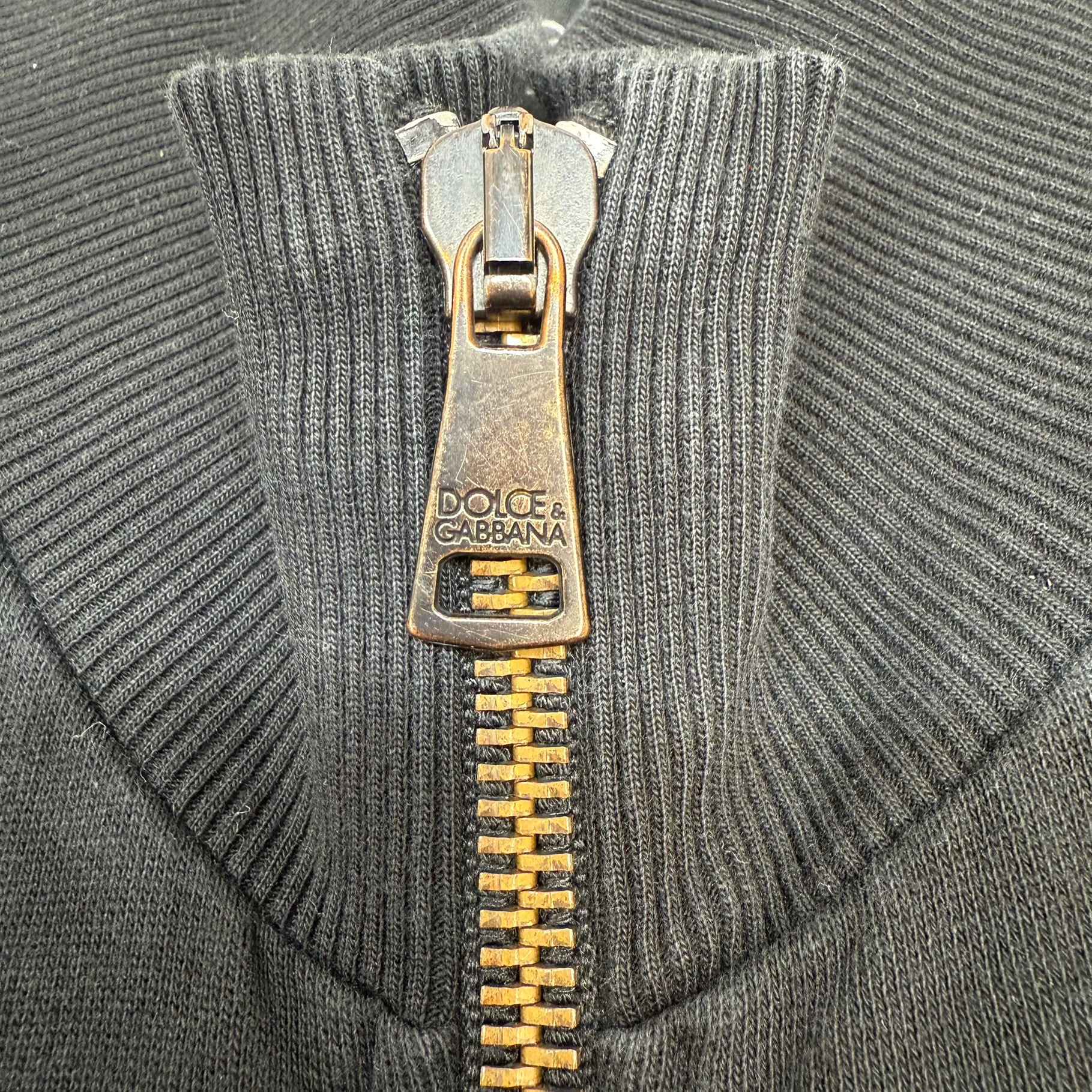 Men's Embroidered Logo Track Jacket Black Size IT 50 / UK L