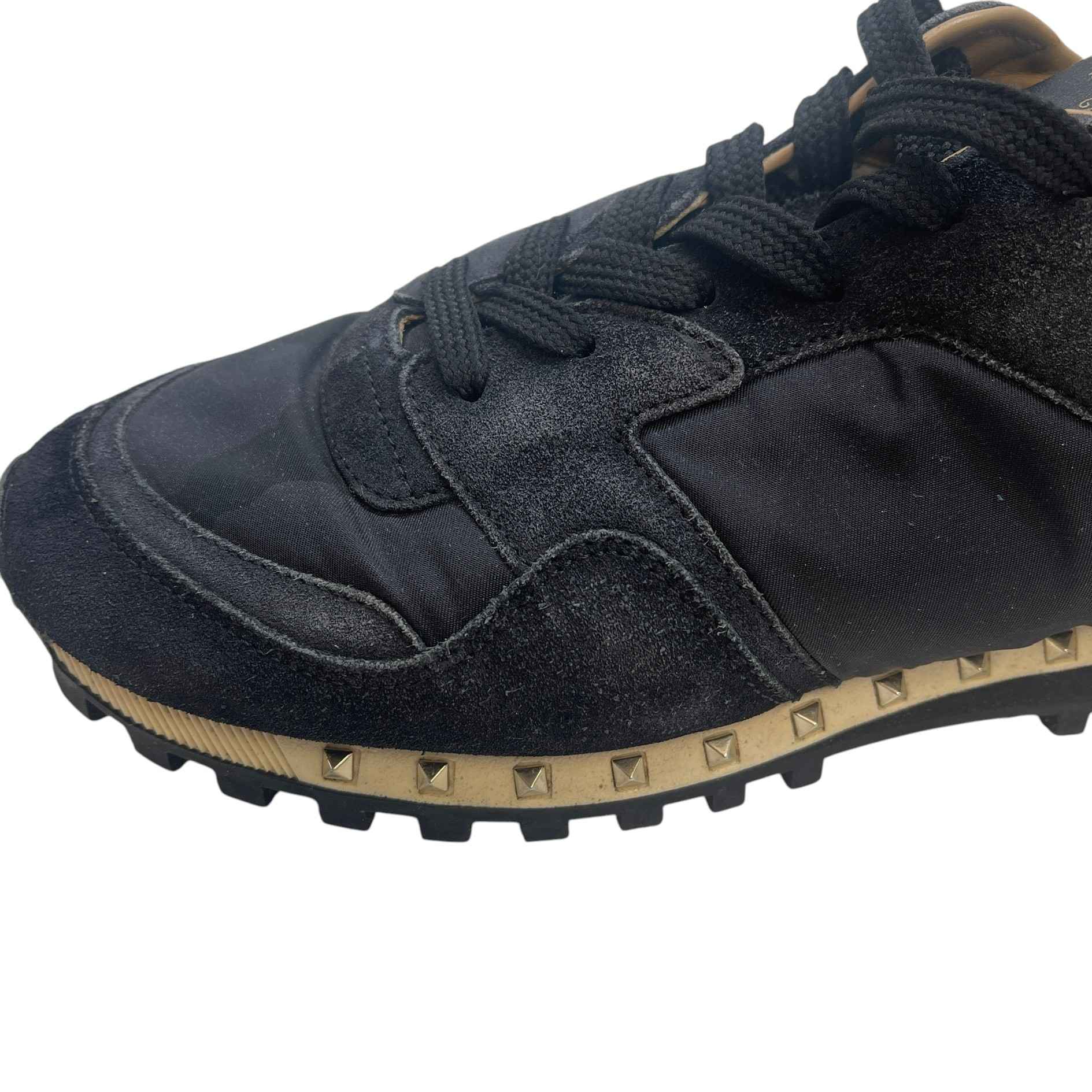 Men's Rock Runners Low Trainers Black Size EU 41 / UK 7