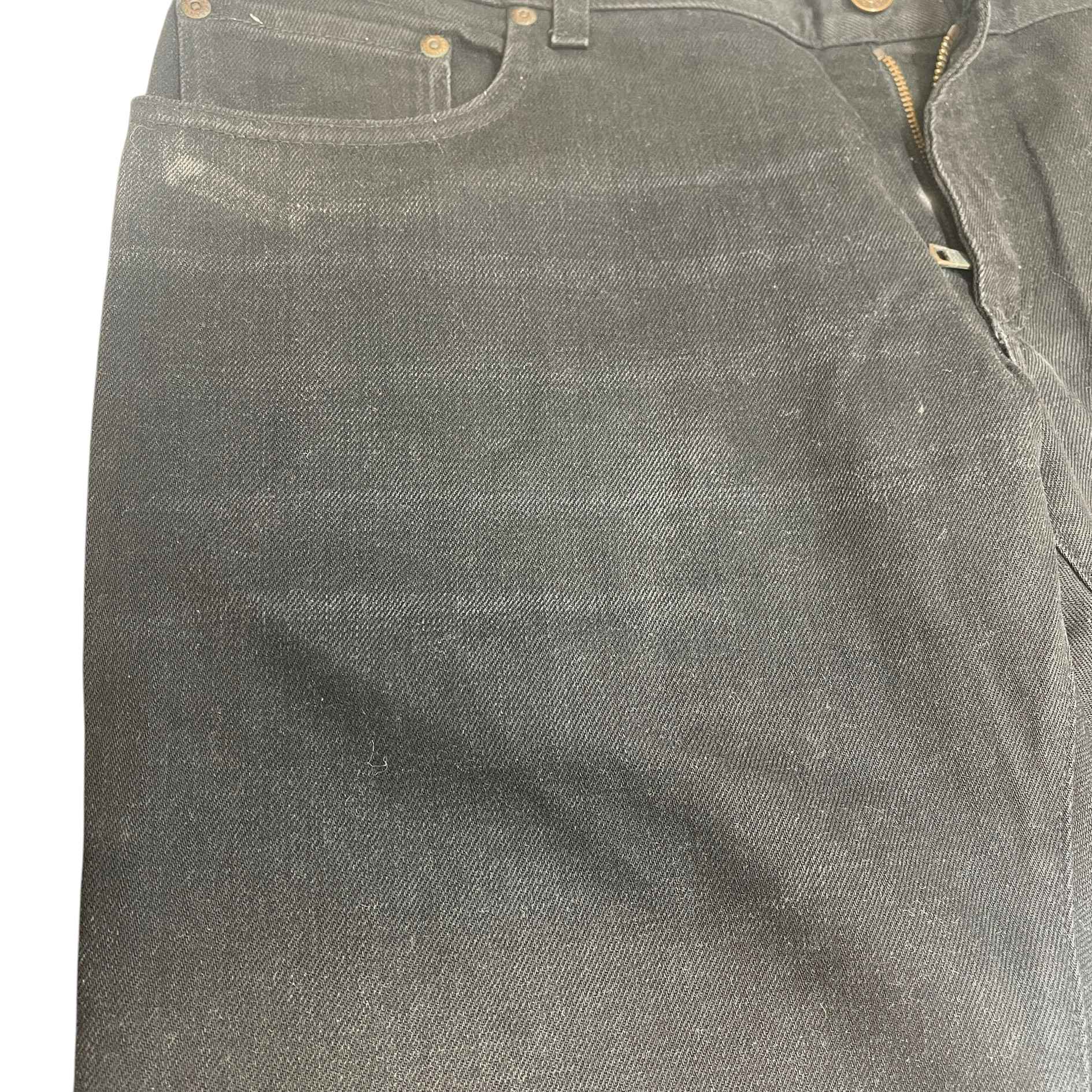 Men's Plaque Logo Jeans Black Size IT 50 / UK 34