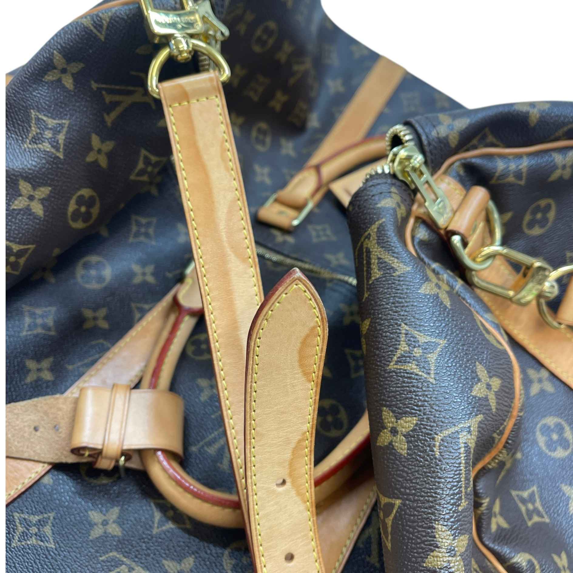 Monogram Keepall Bandoulière 55 Bag Brown