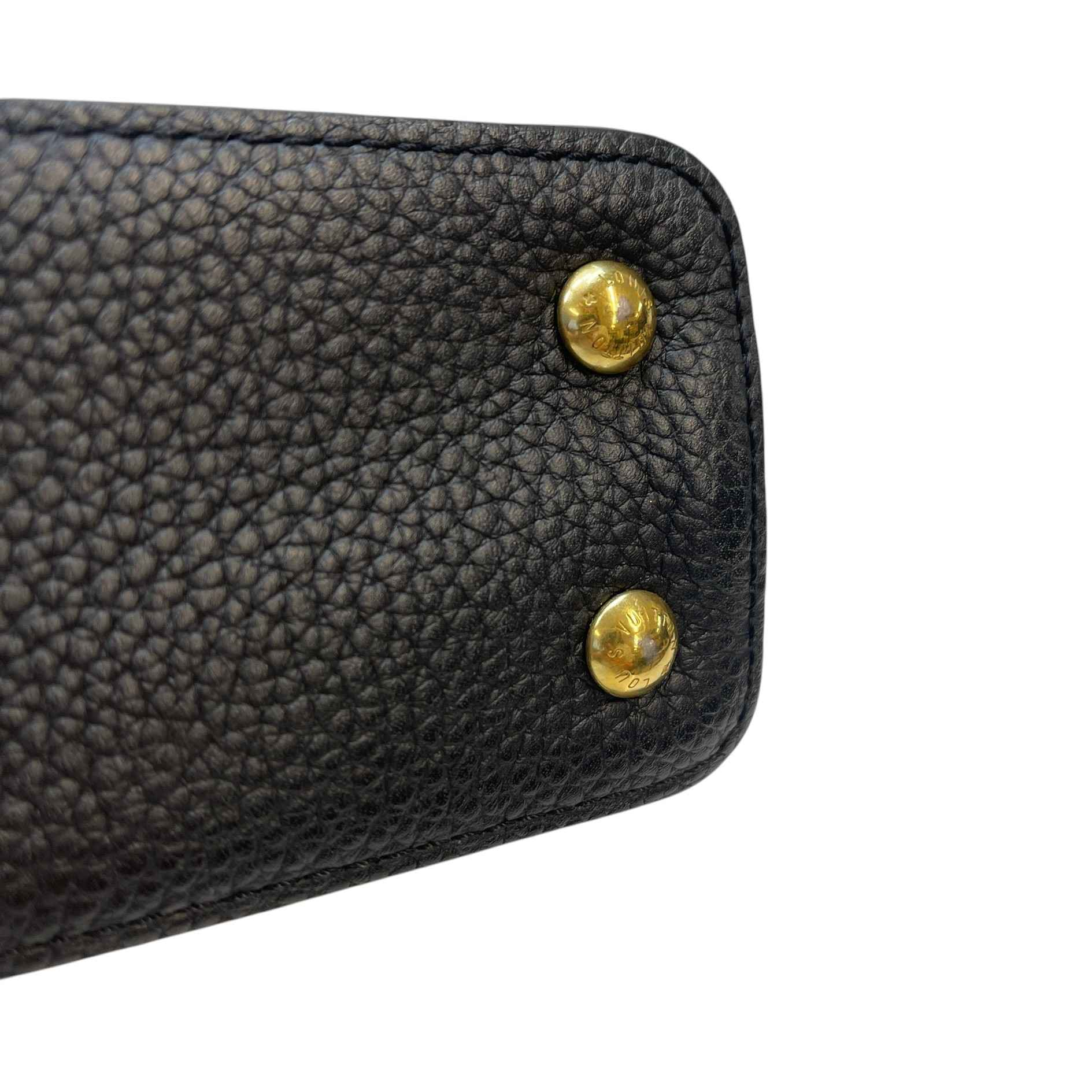 Women's Capucines Mini Python Handbag Black
