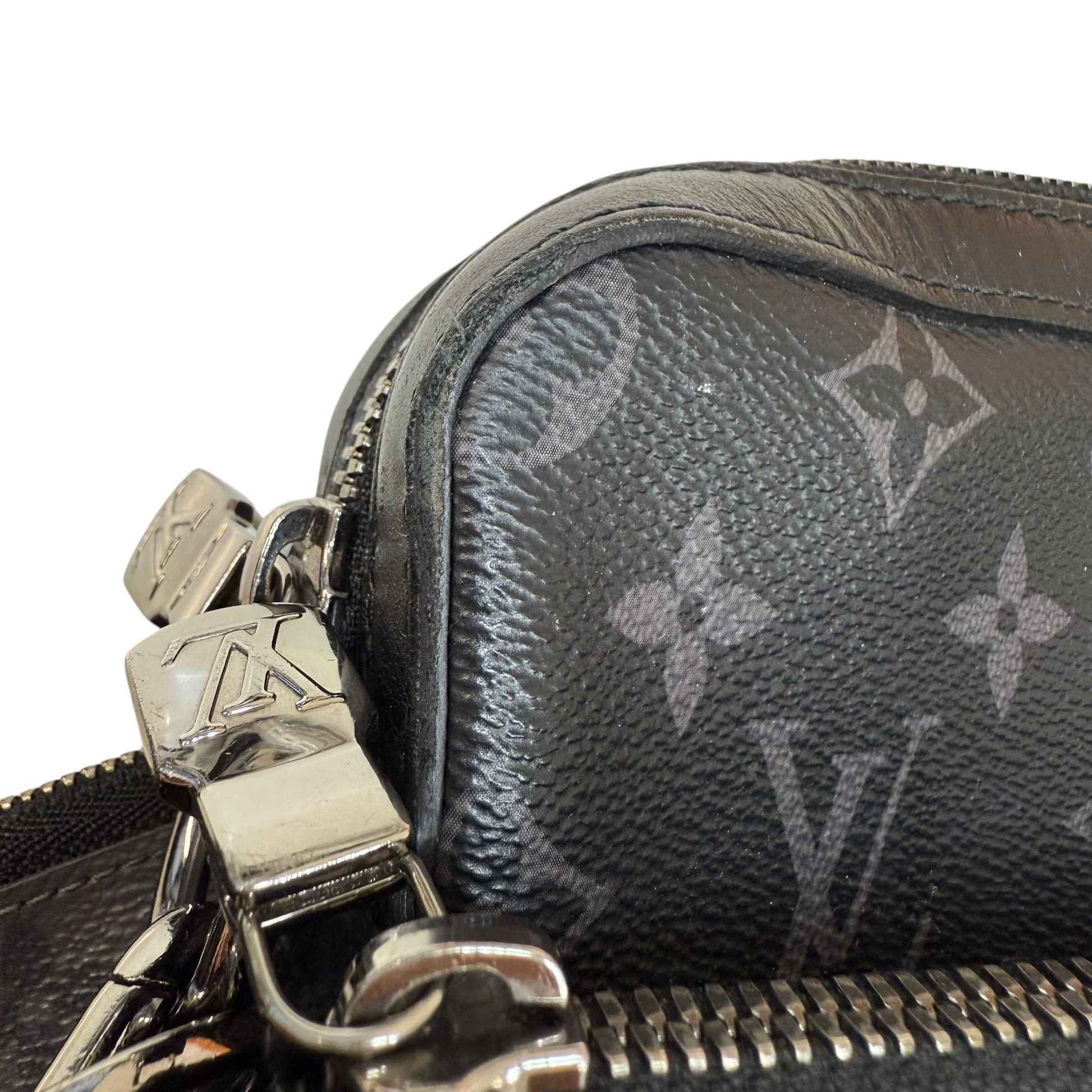 Men's Monogram Eclipse Trio Messenger Bag Black