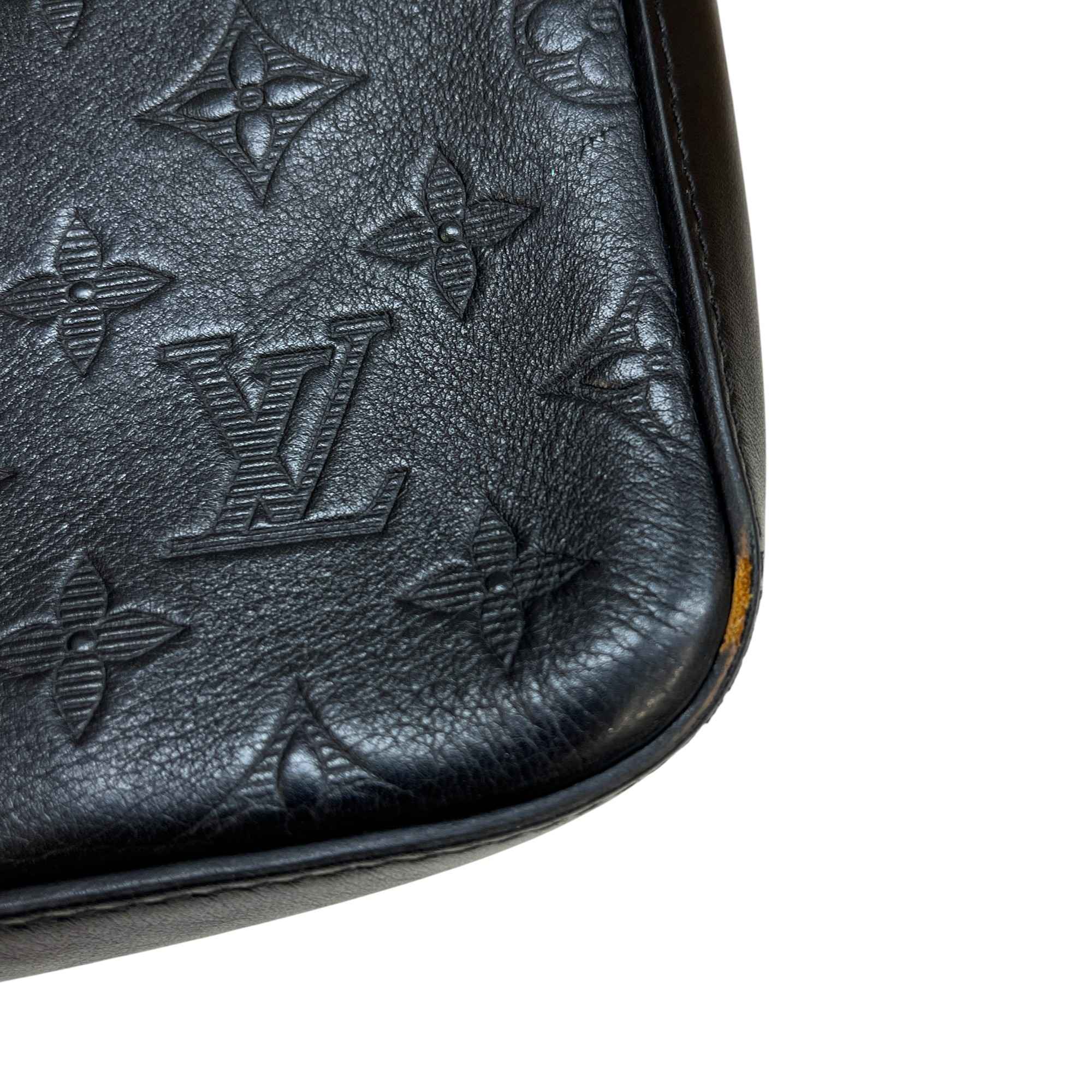 Men's Monogram Duo Messenger Bag Black