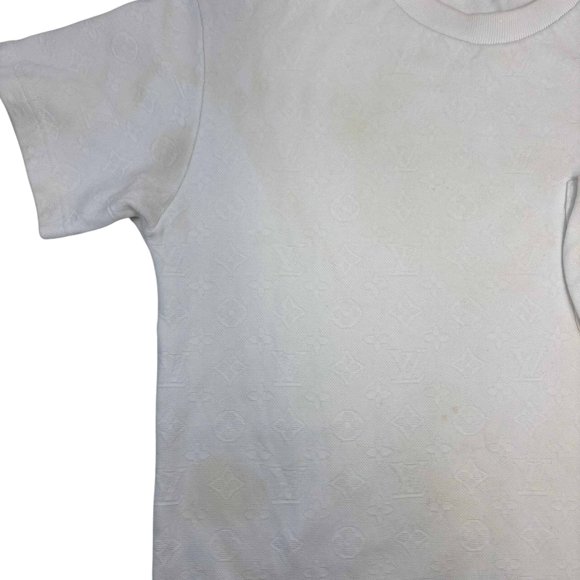 Men's 3D Pocket Monogram T-Shirt White Size XS