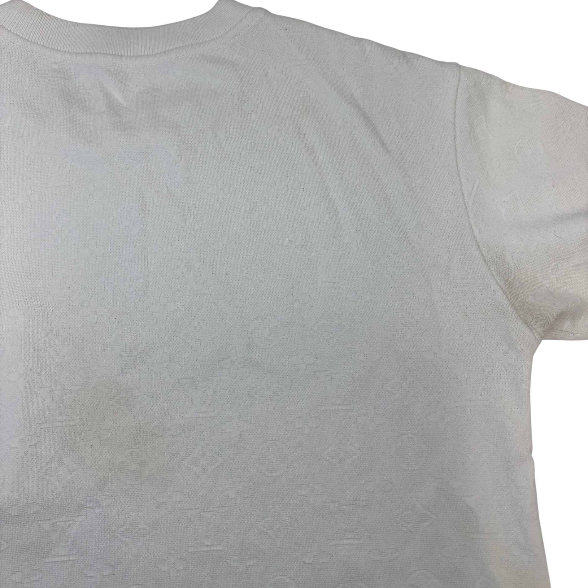 Men's 3D Pocket Monogram T-Shirt White Size XS
