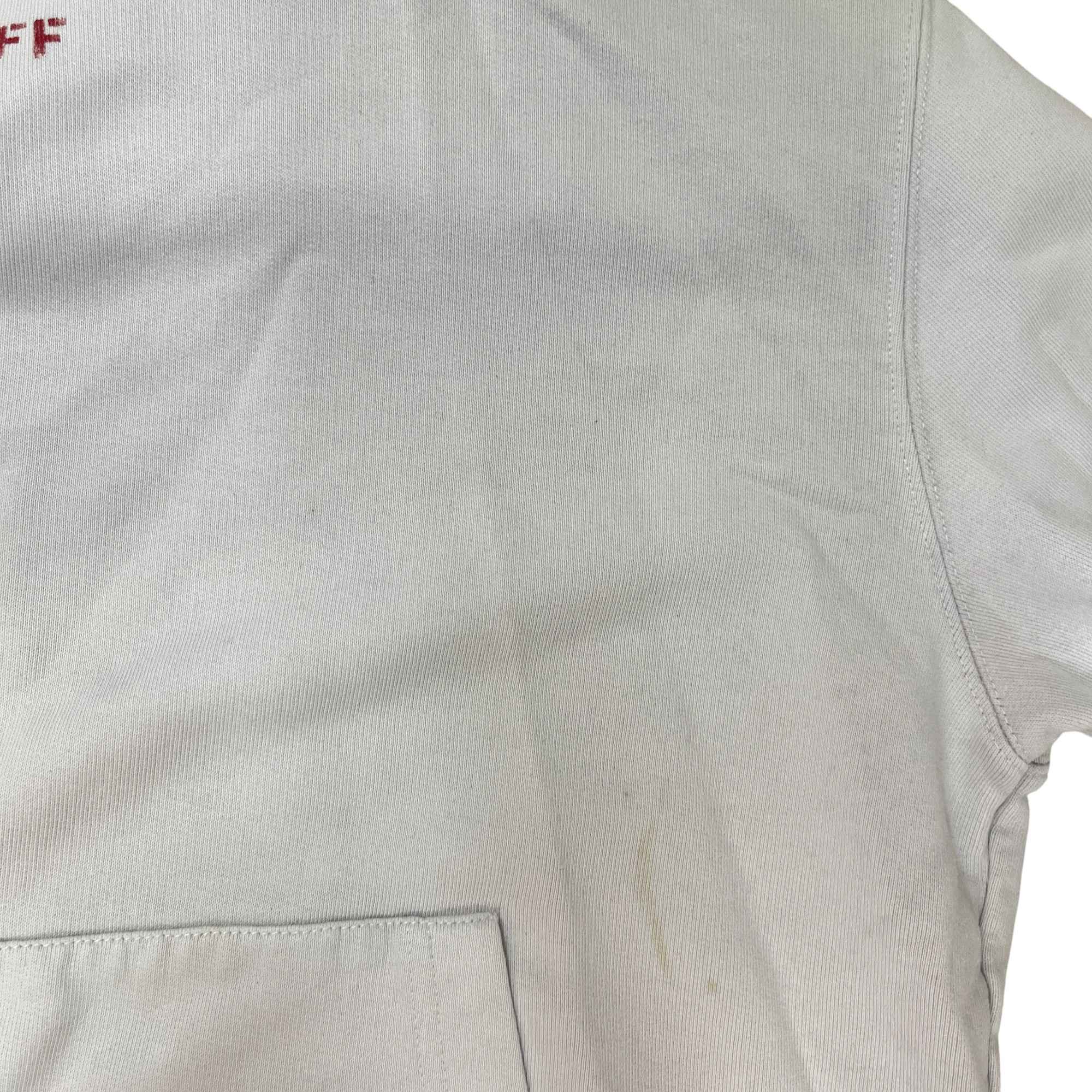 Men's Arrow Logo Hoodie White Size M