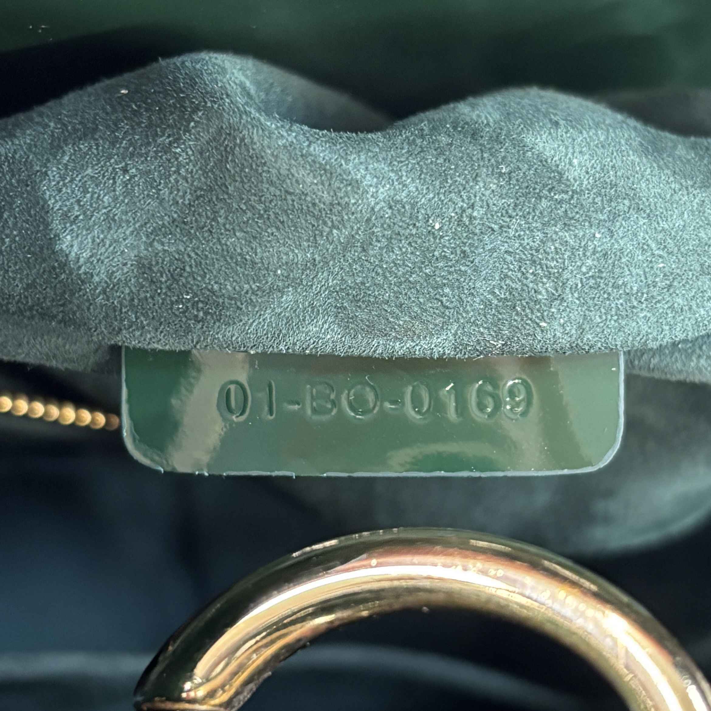 Women's Lady Dior Medium Patent Bag Green