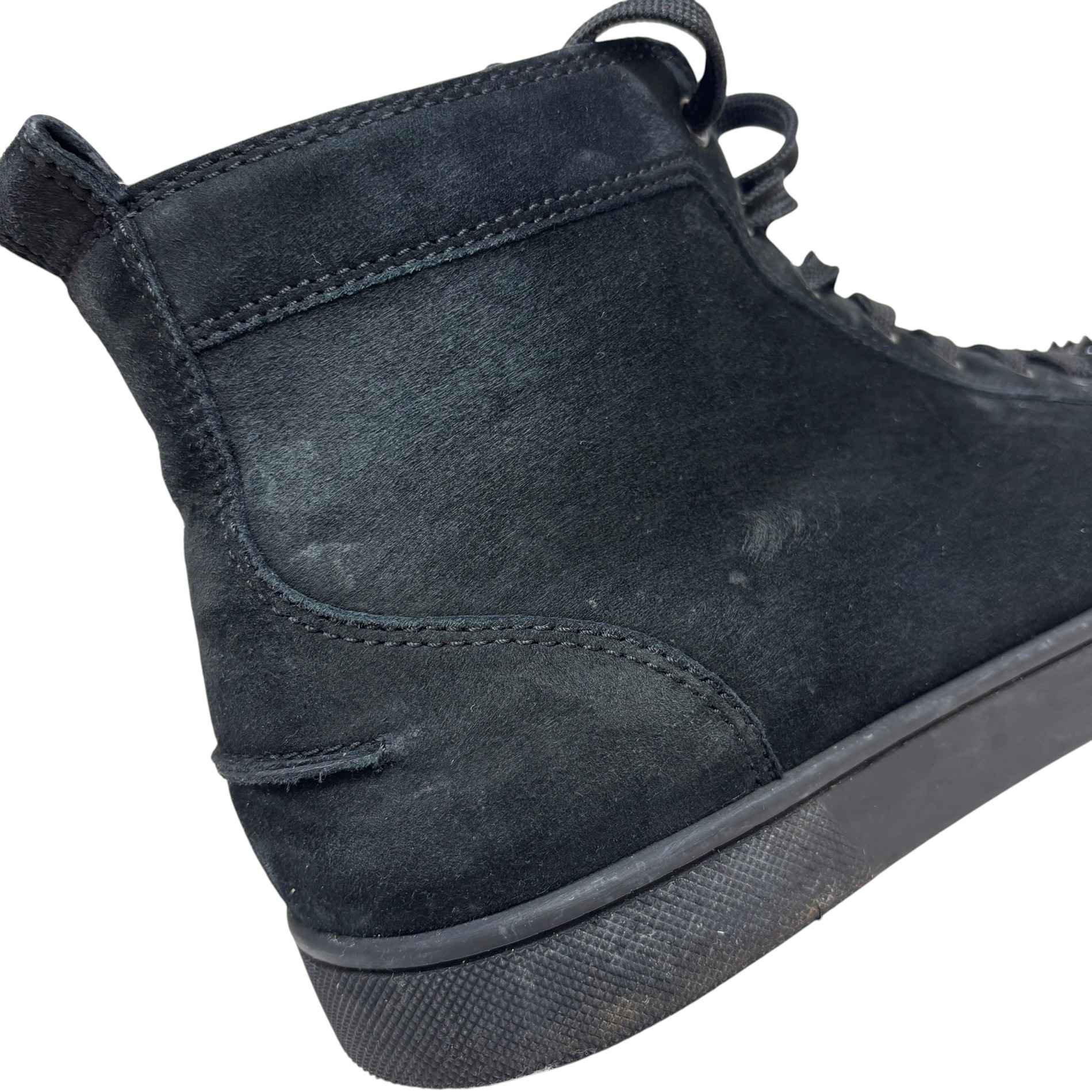 Men's Lou Spikes Flat High Trainers Black Size EU 41 / UK 7