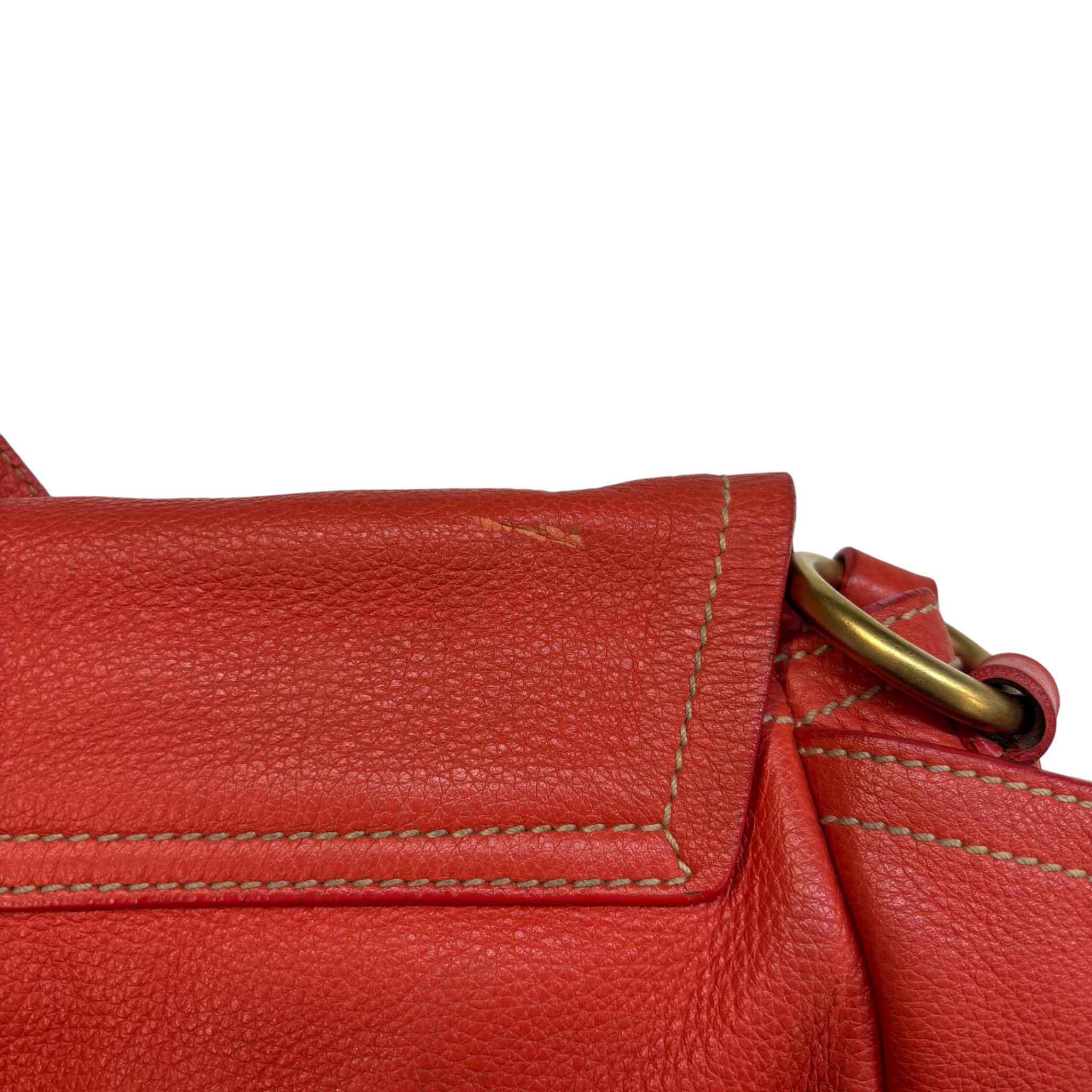 Women's Vitello Daino Crossbody Bag Orange