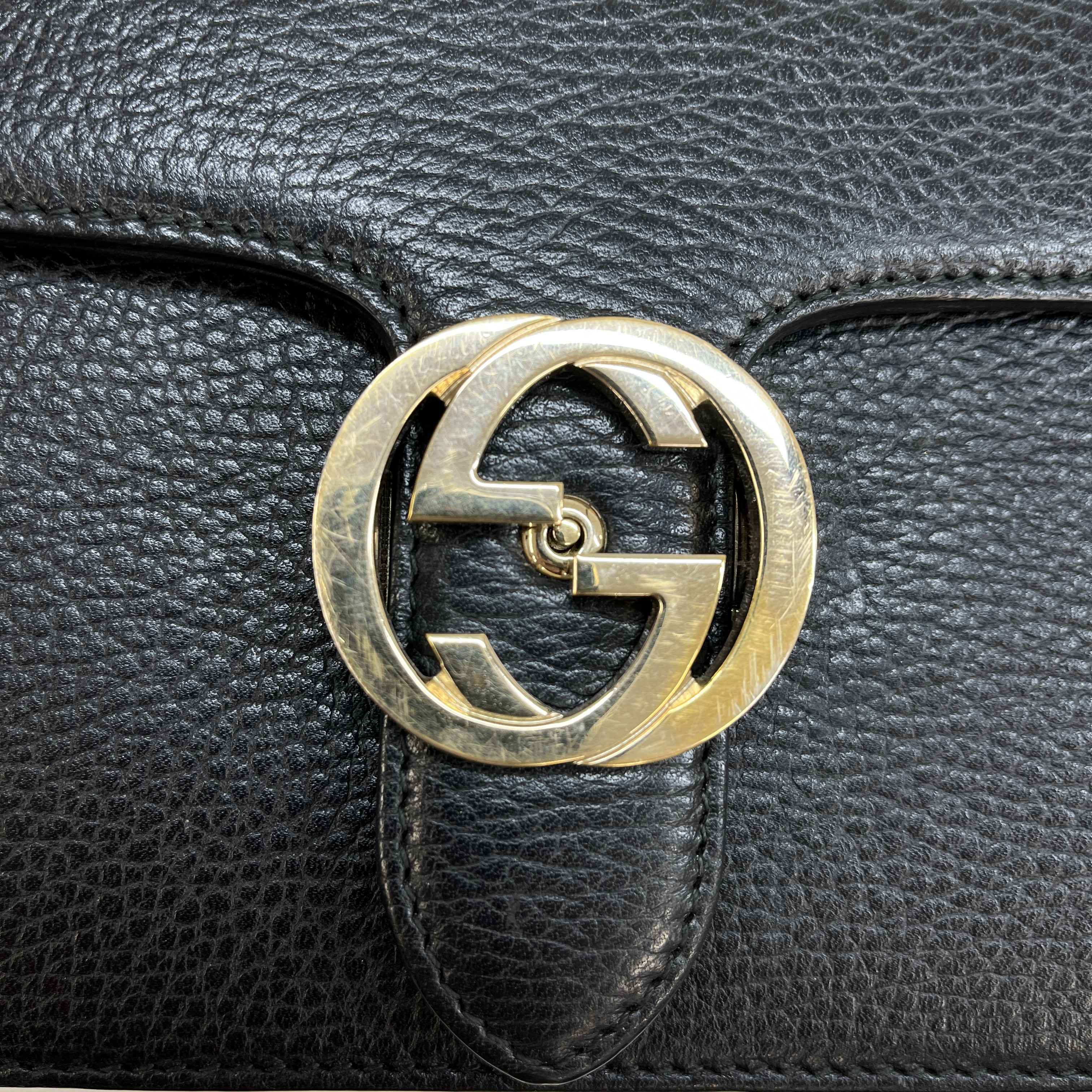 Women's Interlocking G Handbag Black