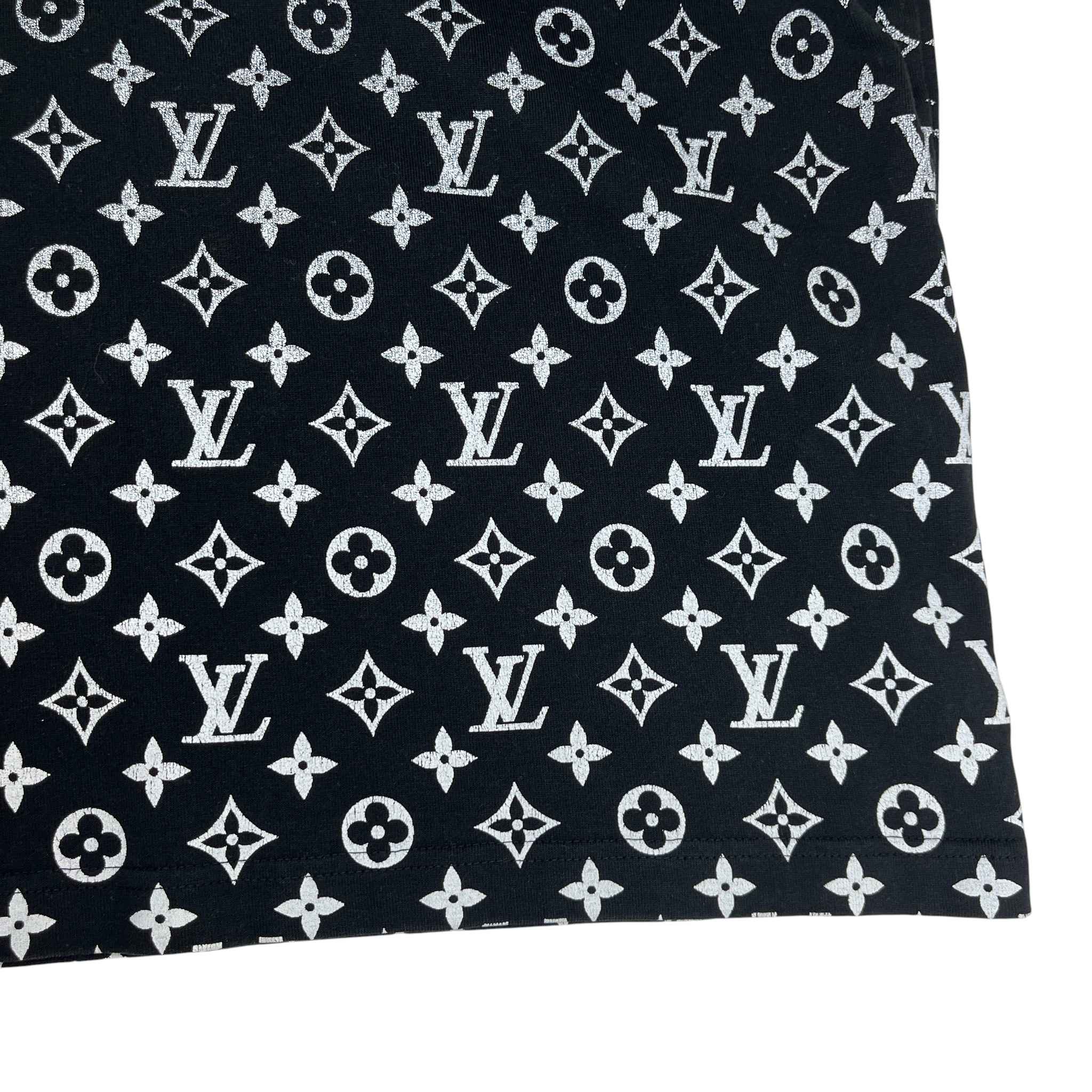 Men's Monogram Gradient T-Shirt Black Size XS