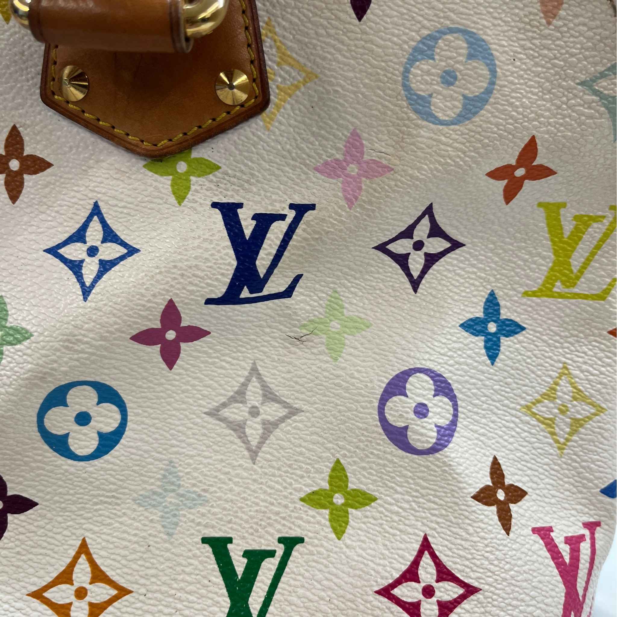 Women's Vintage Takashi Murakami Monogram Alma Handbag Multi-Coloured
