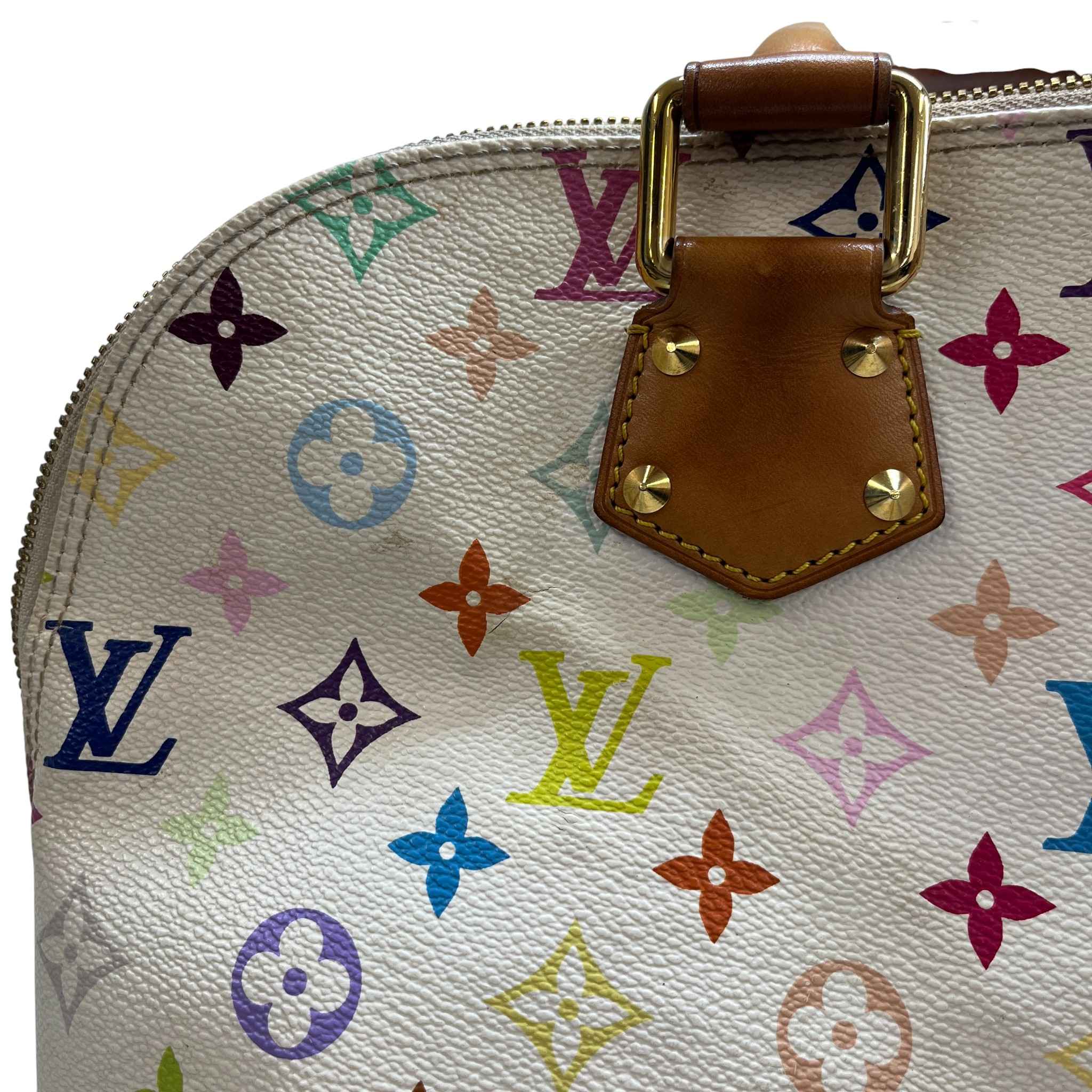 Women's Vintage Takashi Murakami Monogram Alma Handbag Multi-Coloured