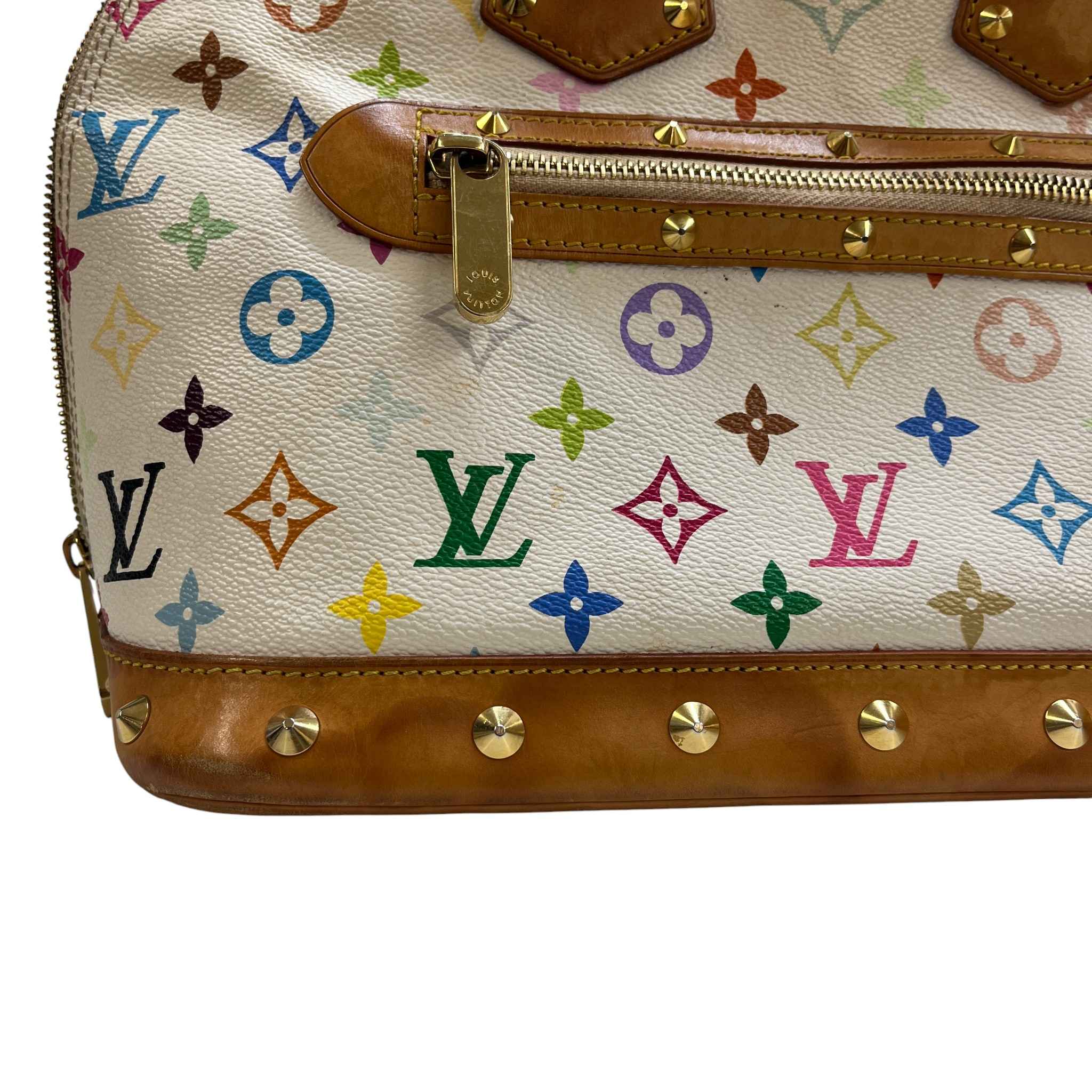 Women's Vintage Takashi Murakami Monogram Alma Handbag Multi-Coloured