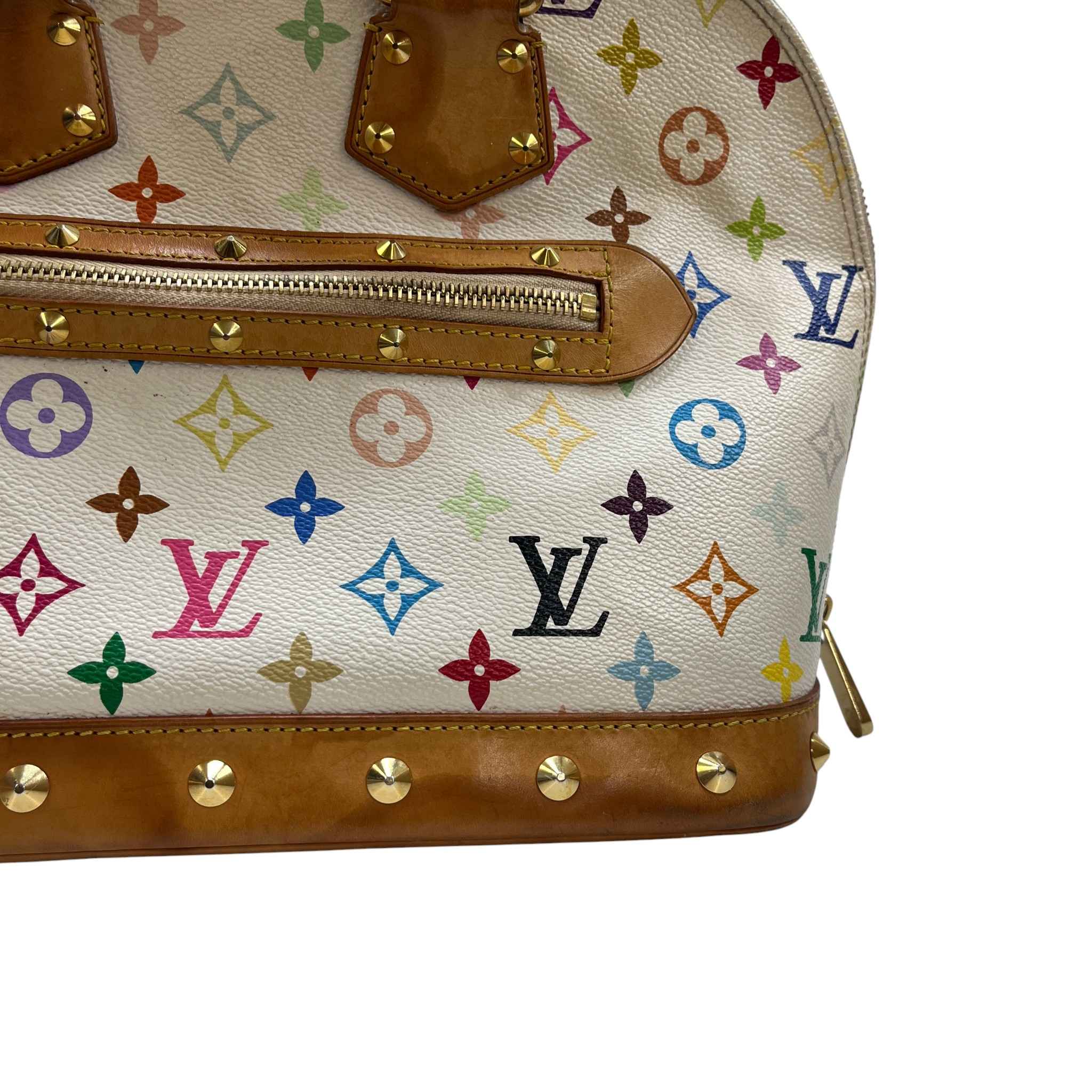 Women's Vintage Takashi Murakami Monogram Alma Handbag Multi-Coloured