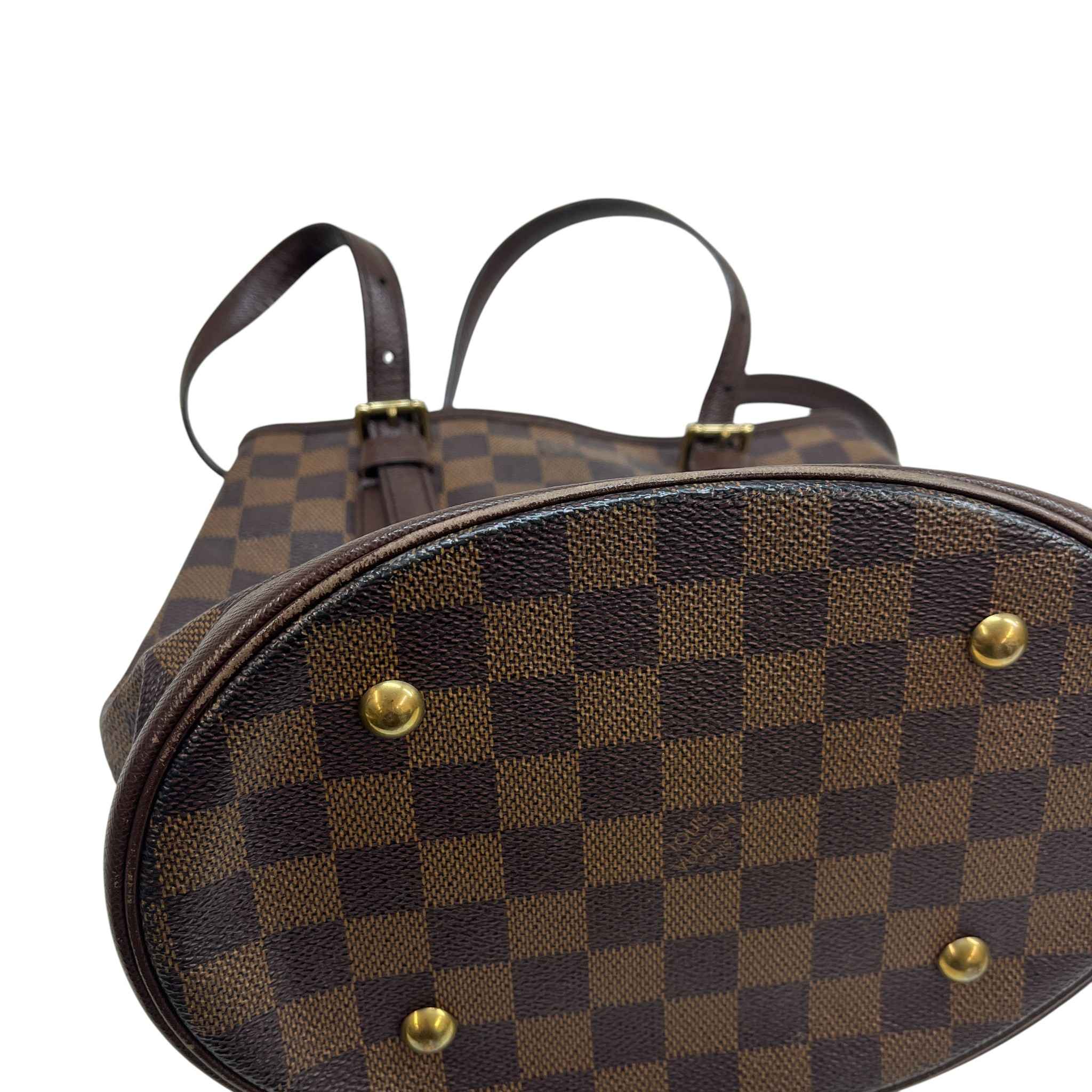 Women's Damier Ebene Marais Bucket Pm Handbag Brown