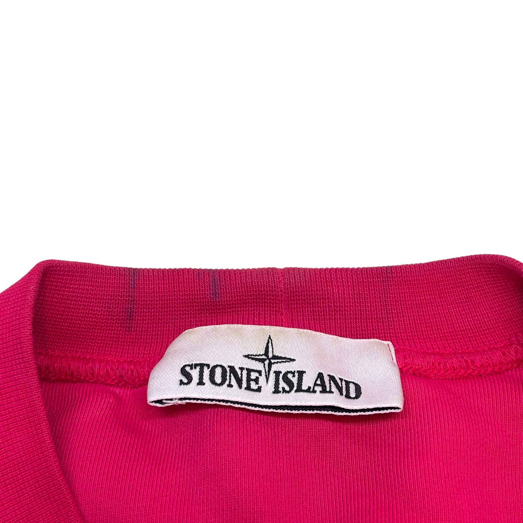 Men's Applique Logo Sweatshirt Pink Size S