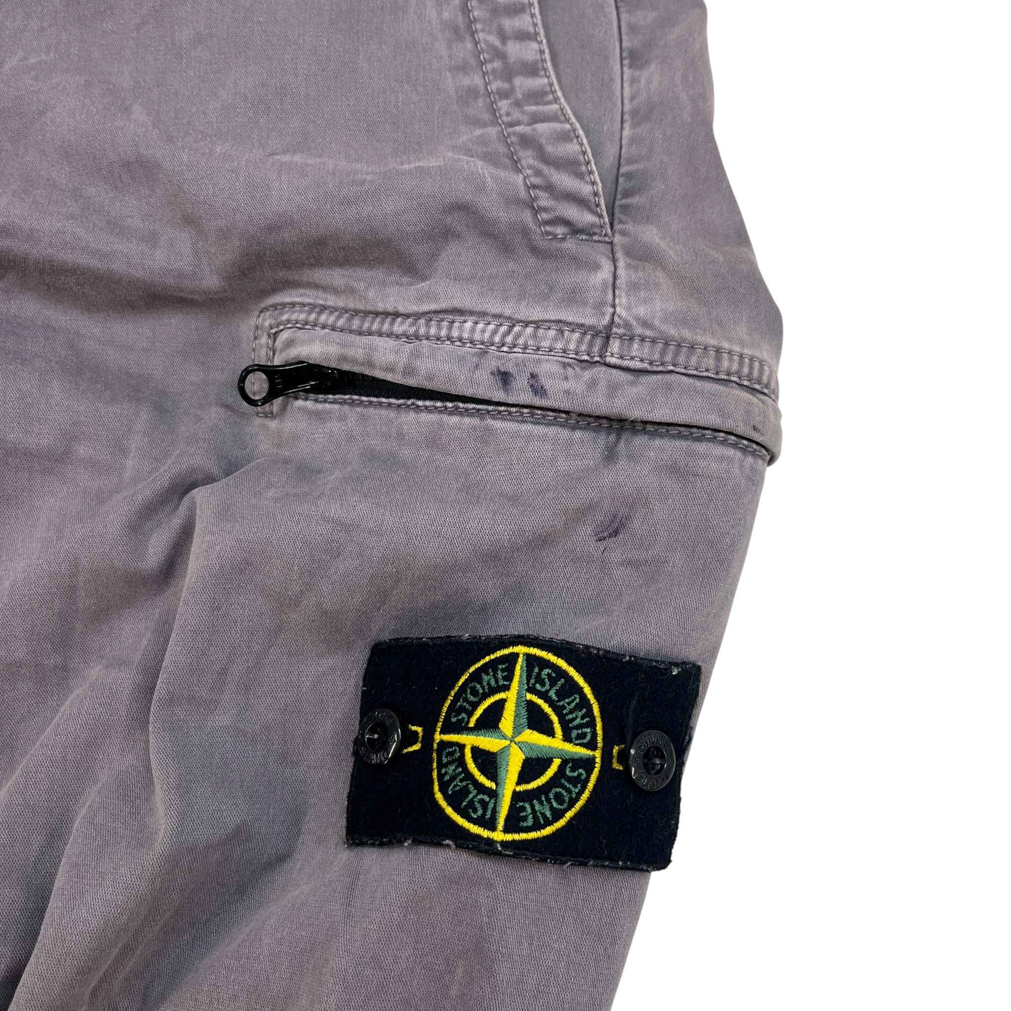 Women's Applique Logo Cargos Grey Size Waist 31"