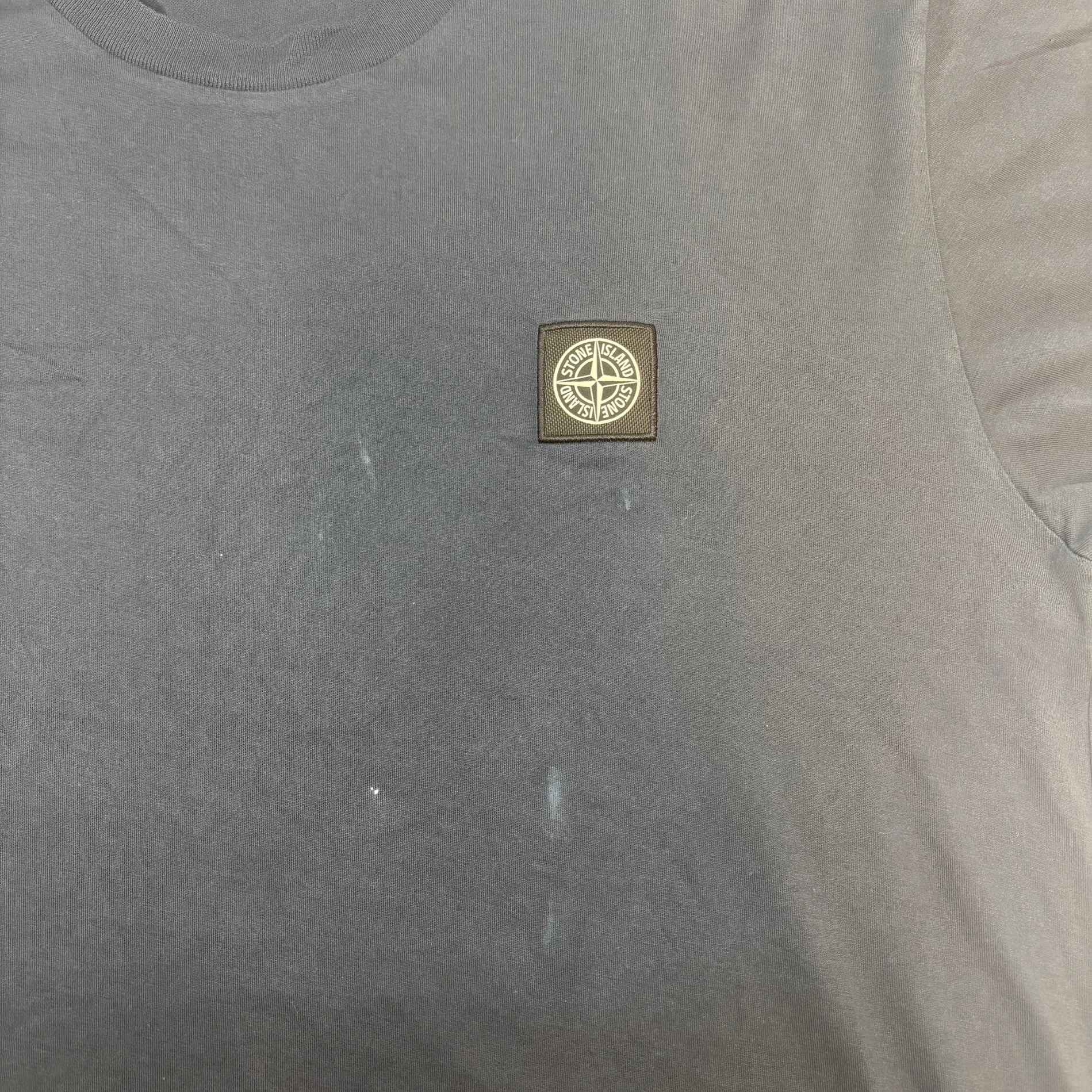 Men's Embroidered Logo T-Shirt Navy Size M