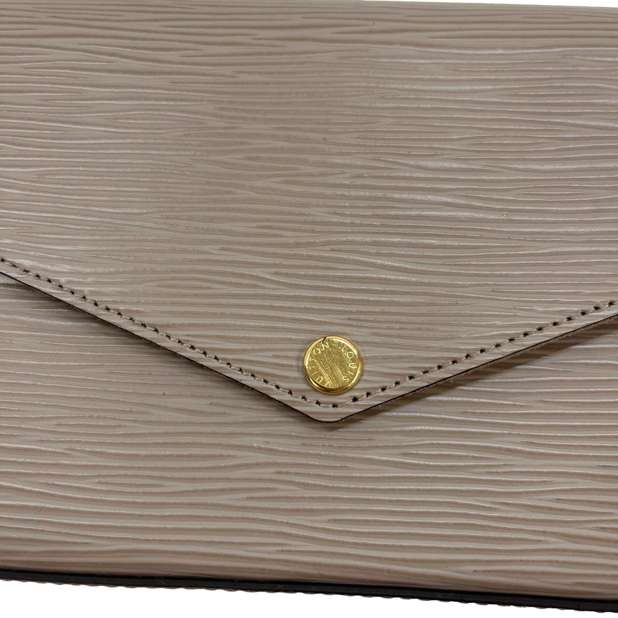 Women's Epi Felicie Pochette Handbag Beige