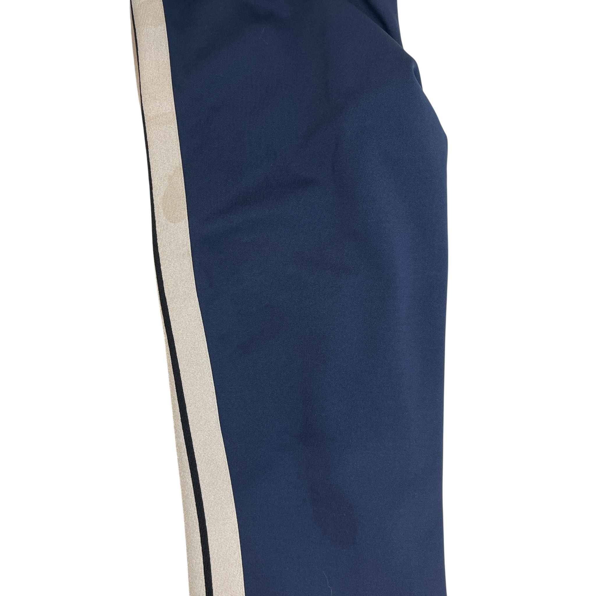 Men's Logo Print Track Joggers Blue Size M