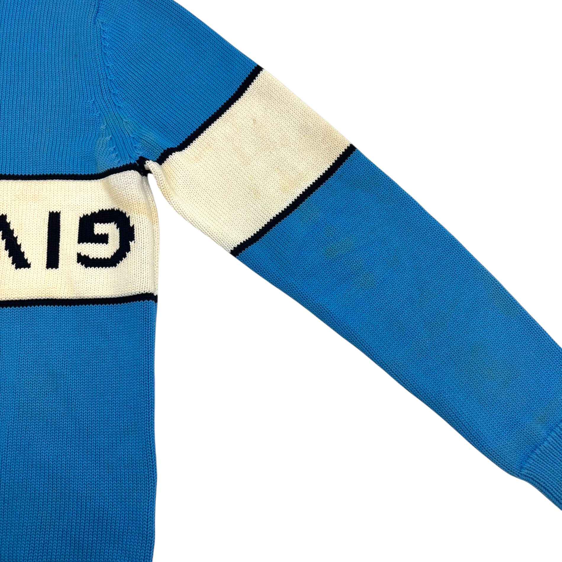 Men's Reverse Logo Jumper Blue Size M