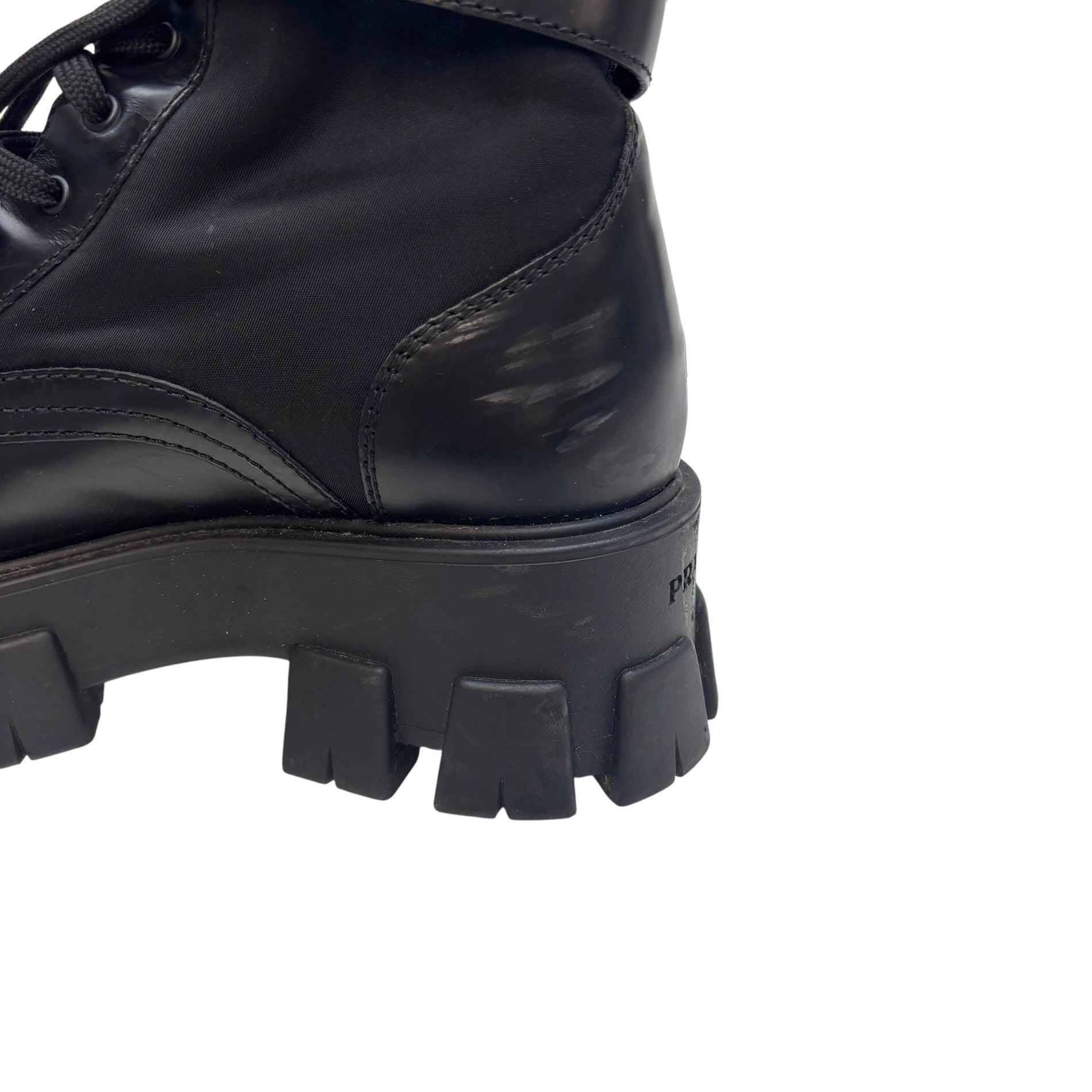 Women's Combat Pouch Boots Black Size EU 37.5 / UK 4.5