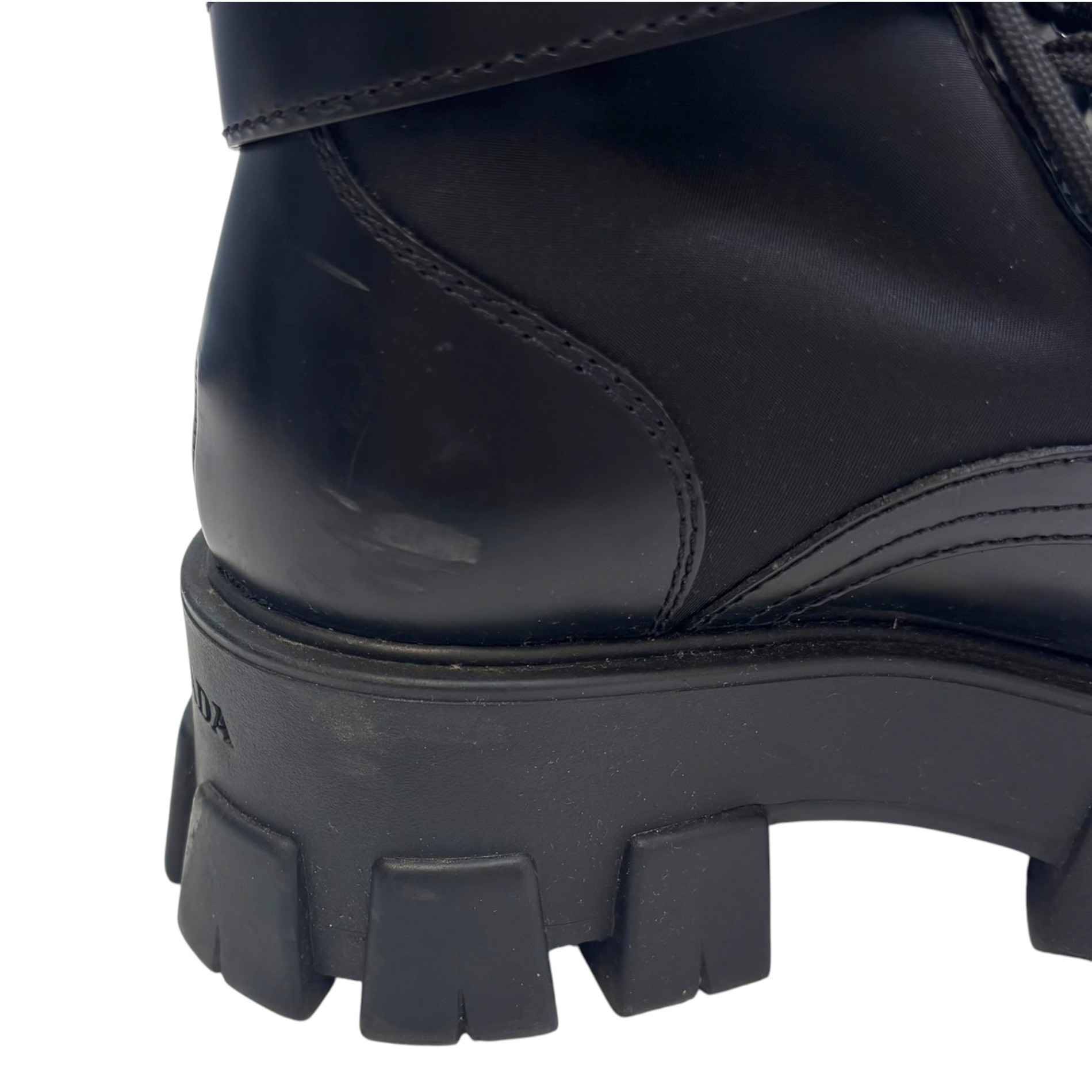 Women's Combat Pouch Boots Black Size EU 37.5 / UK 4.5