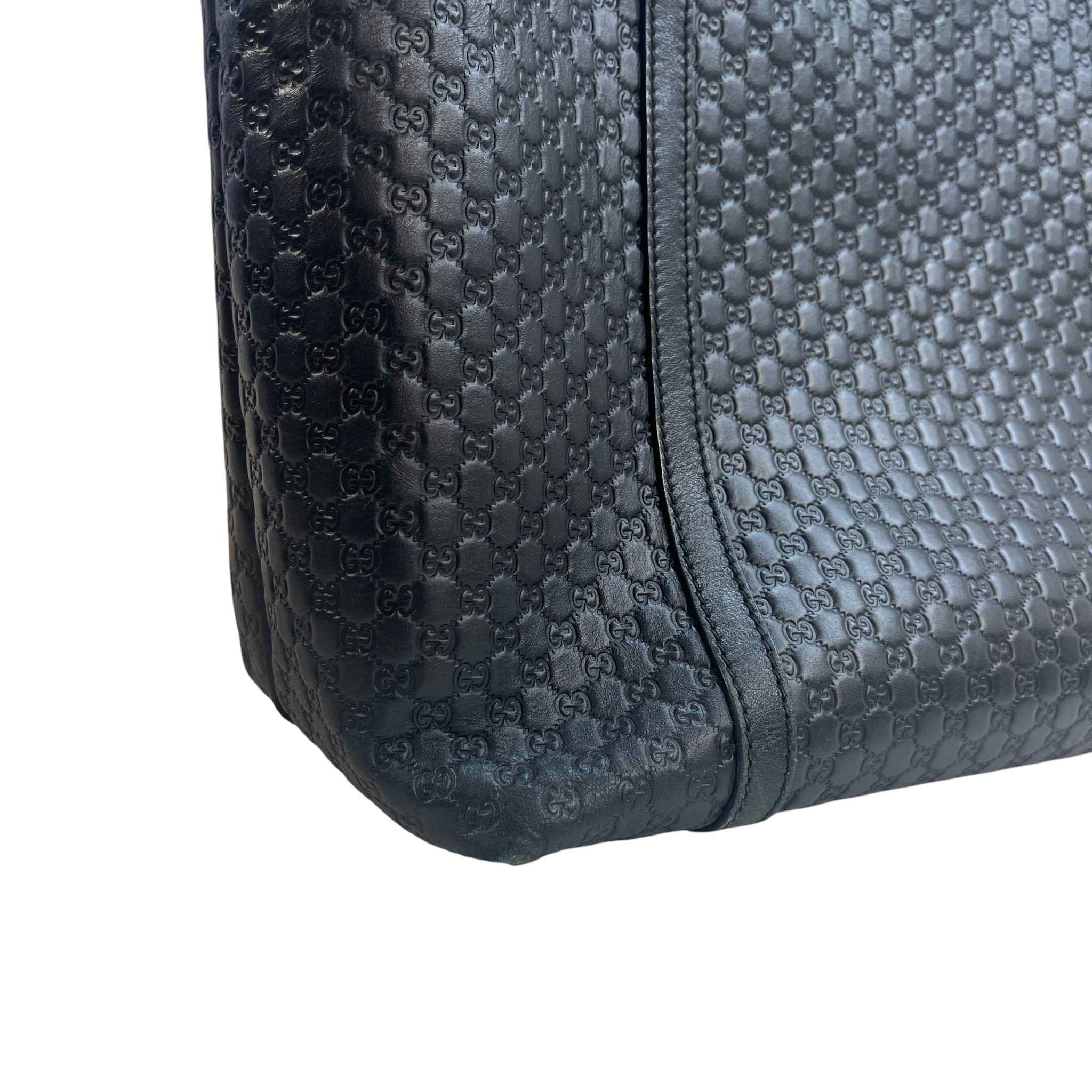 Women's Microguccissima Joy Tote Bag Black