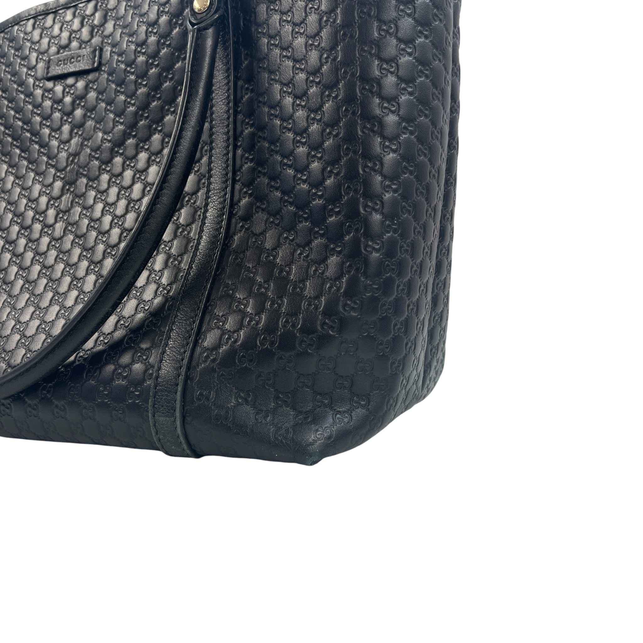 Women's Microguccissima Joy Tote Bag Black