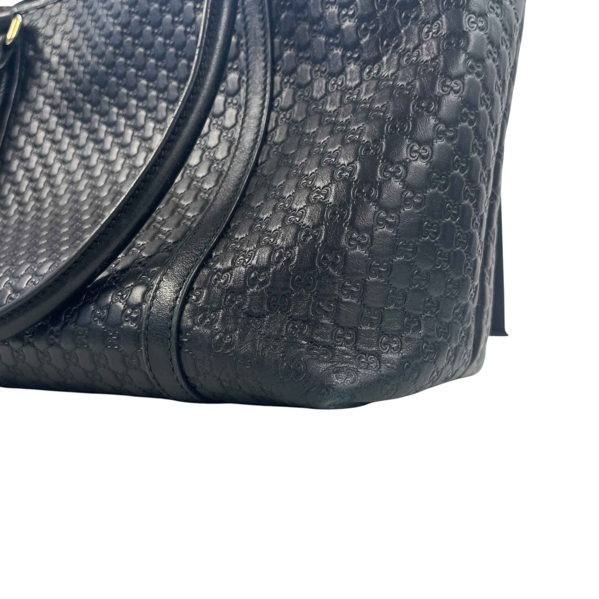 Women's Microguccissima Joy Tote Bag Black