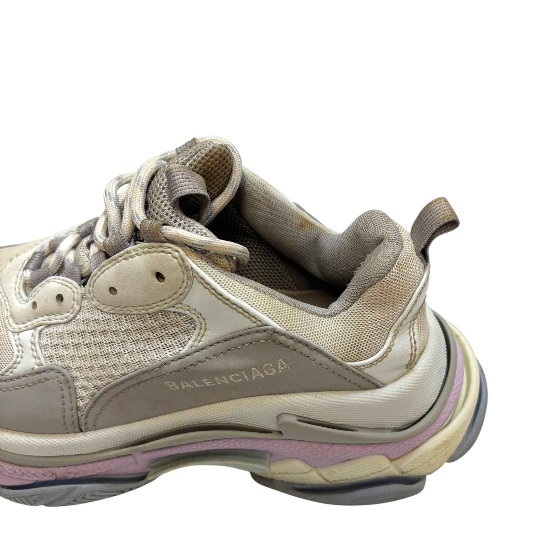 Women's Triple S Low Trainers Grey Size EU 39 / UK 6