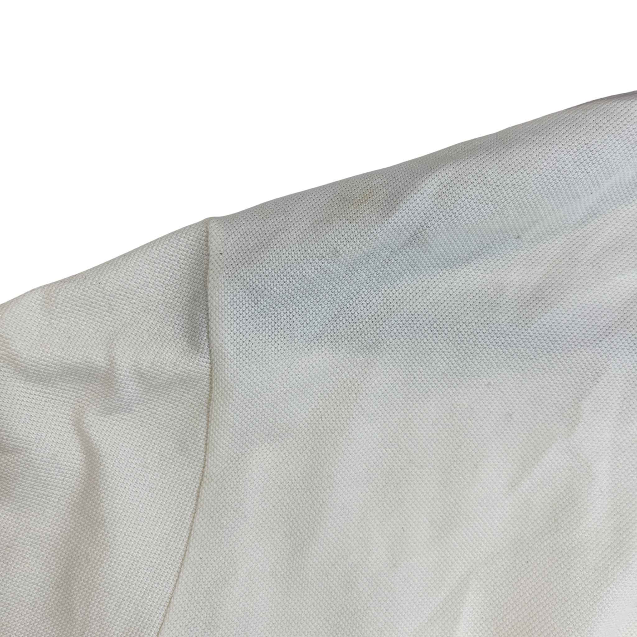 Men's Web Collar Polo Shirt Cream Size M