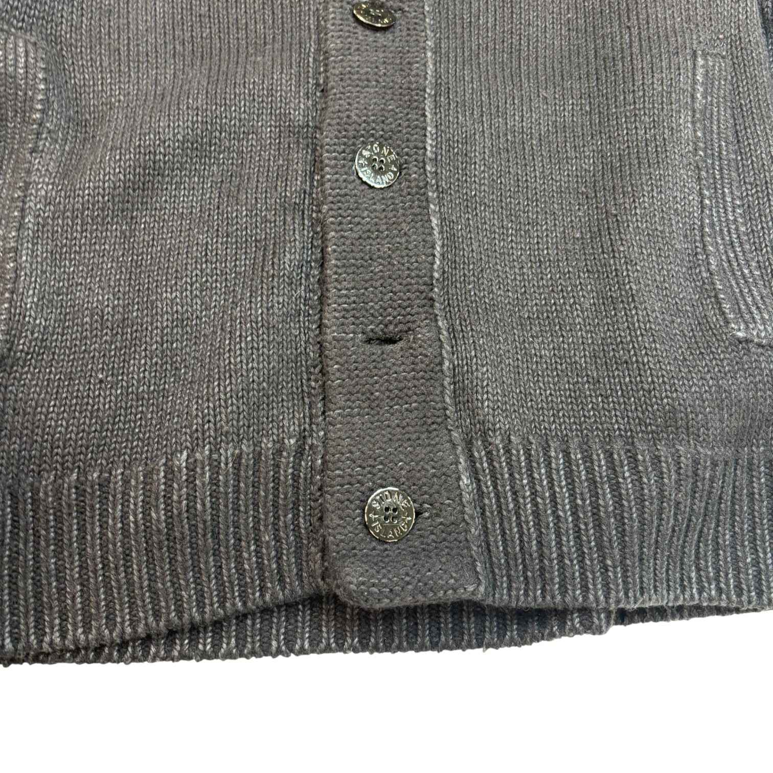 Men's Applique Logo Cardigan Navy Size L