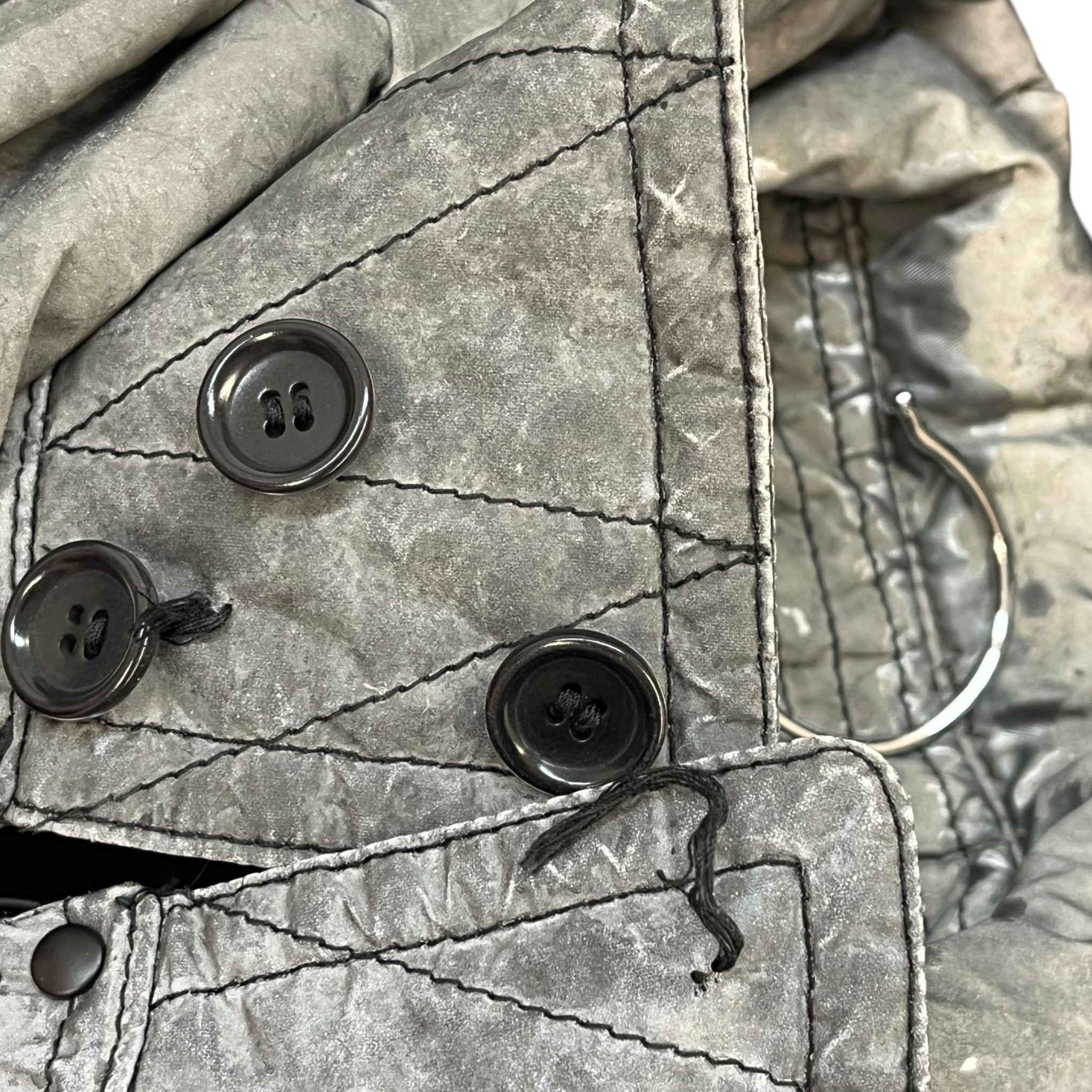 Men's Sport Reflective Jacket Silver Size XL