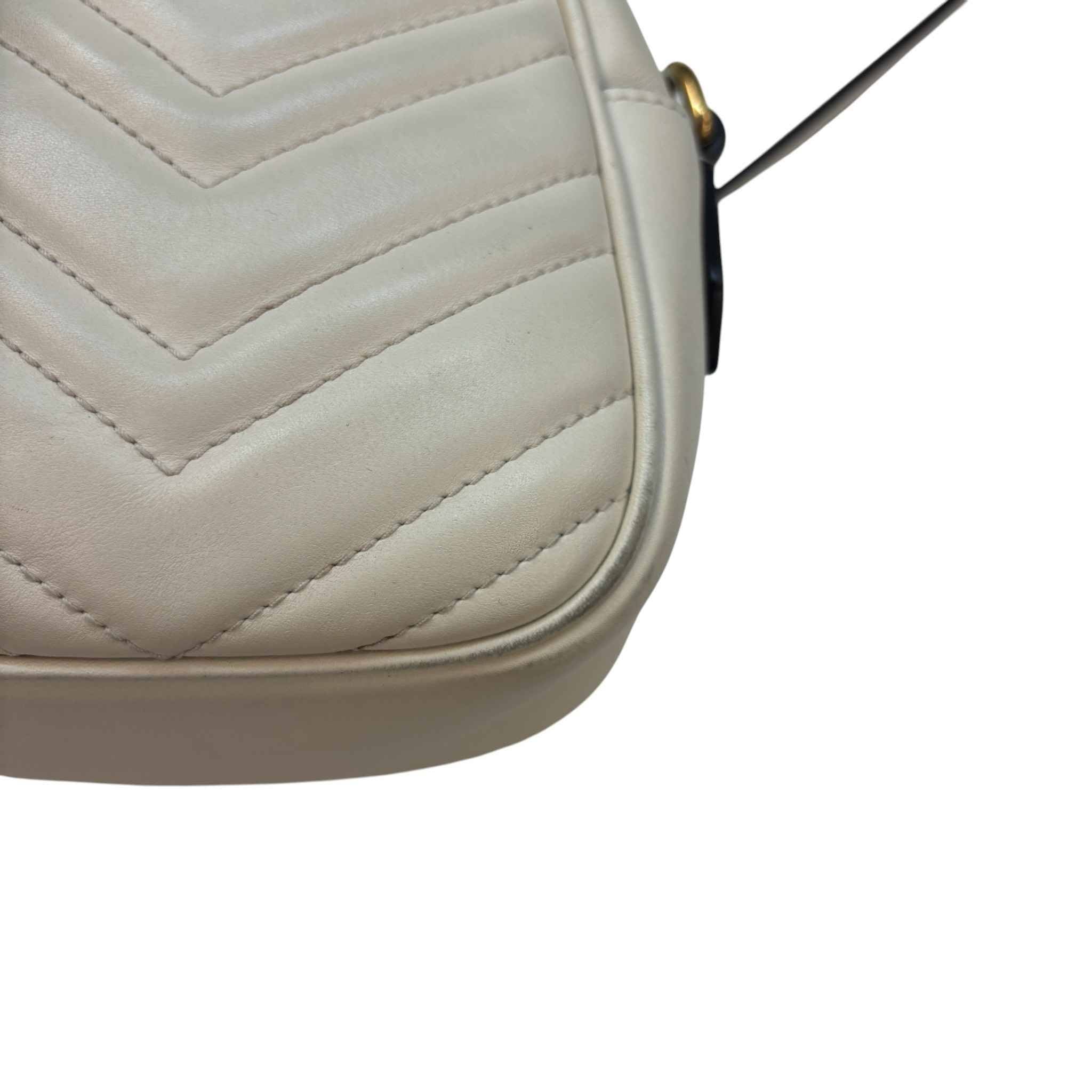 Women's Gg Marmont Camera Bag Cream