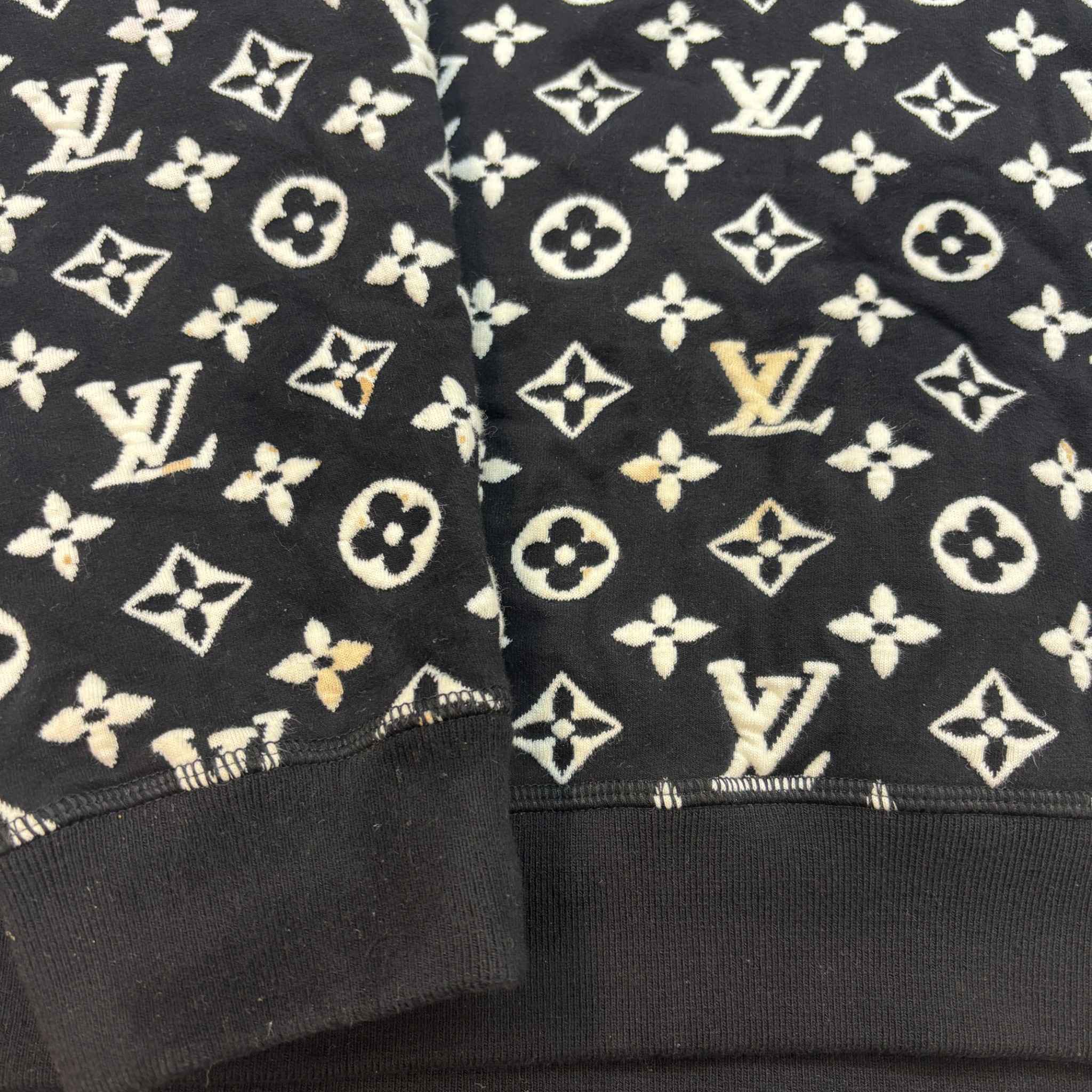 Men's Monogram Logo Sweatshirt Black Size M