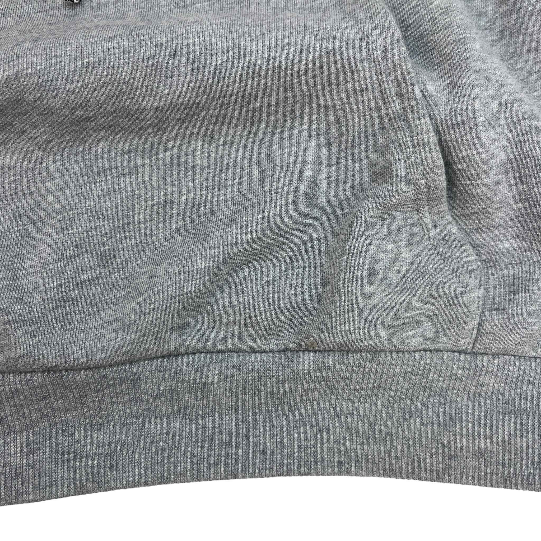 Men's Logo Drawstrings Hoodie Grey Size S