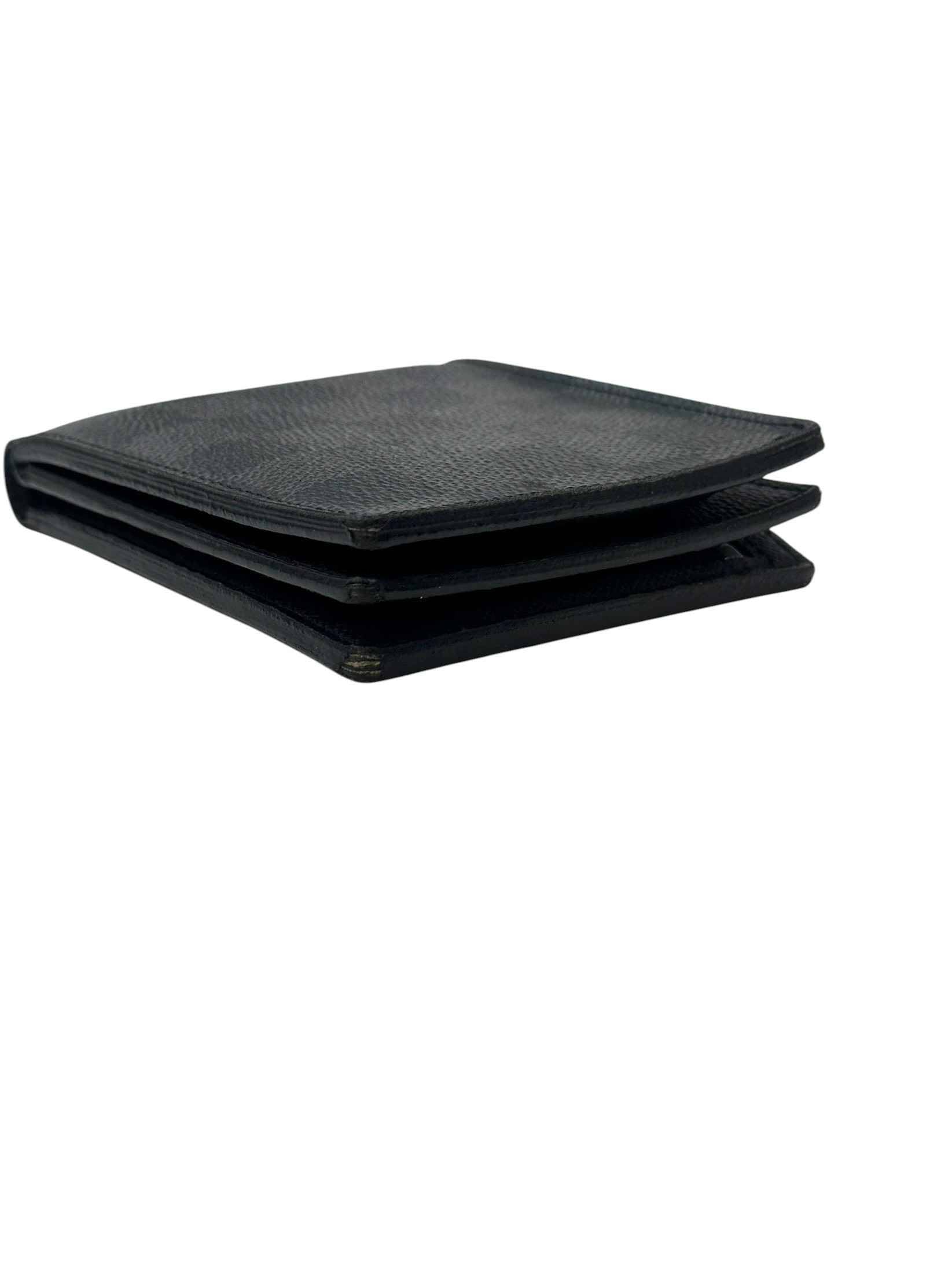 Men's Multiple Damier Graphite Wallet Black