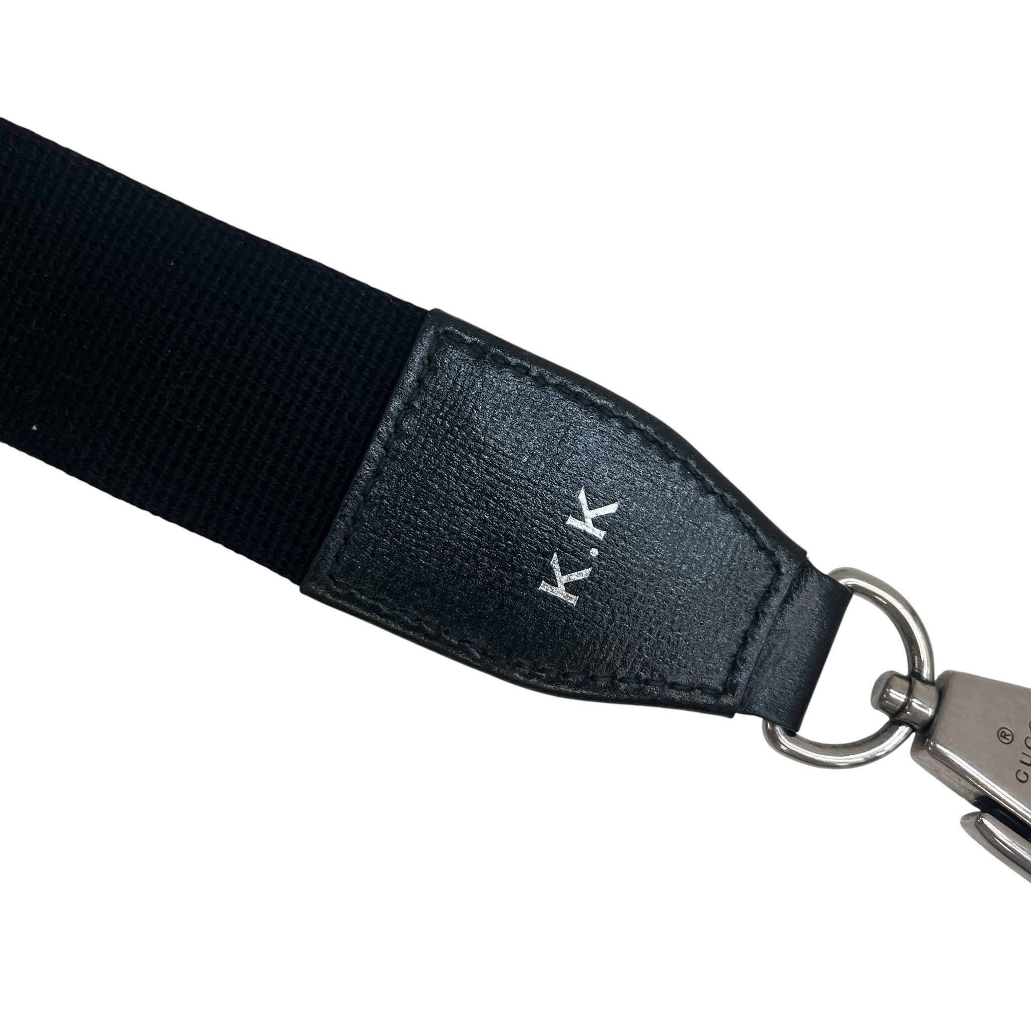 Men's Gg Supreme Cross-Body Bag Black