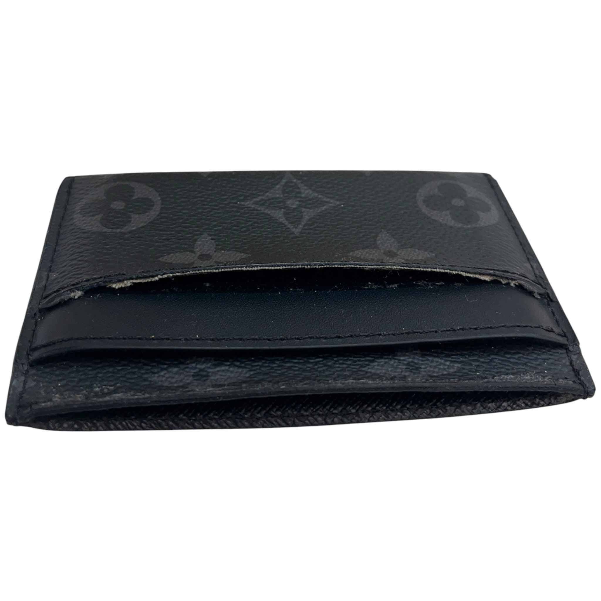 Men's Monogram Eclipse Double Card Holder Black