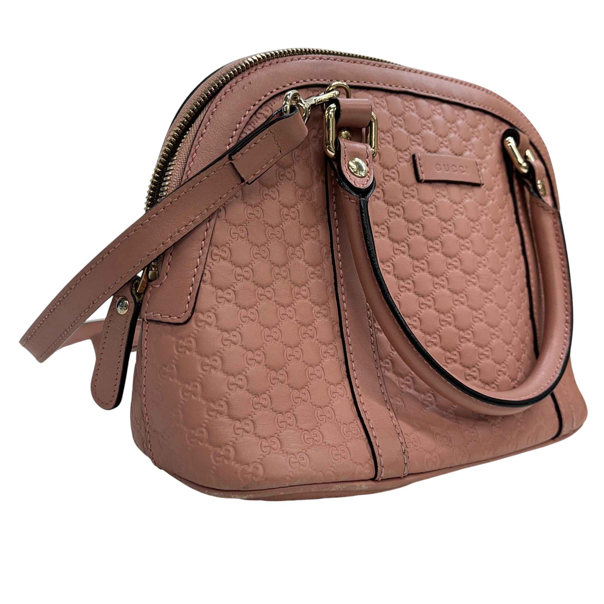 Women's Microguccissima Mini Dome Handbag Pink